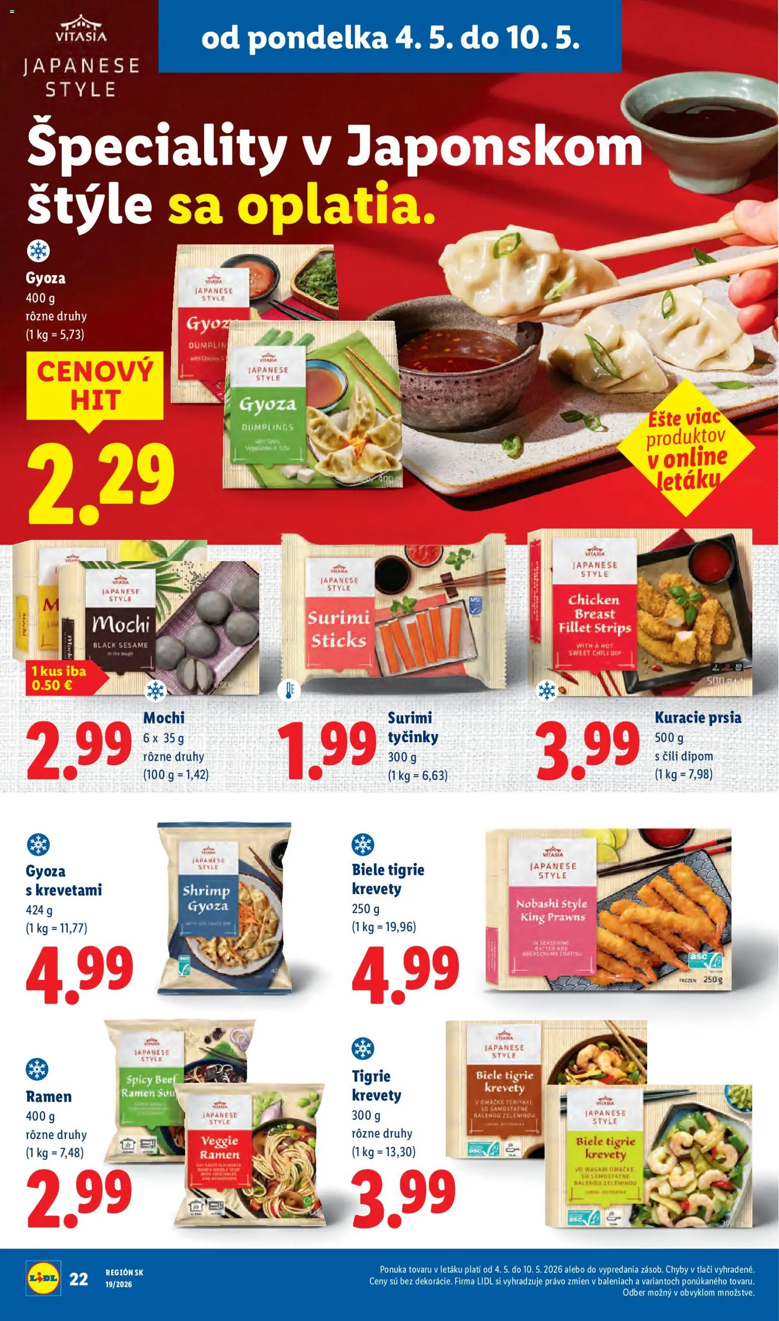 Nové Lidl akcie – leták je platný od 04.05.2026 | Strana: 30 | Produkty: Krevety, Kuracie prsia