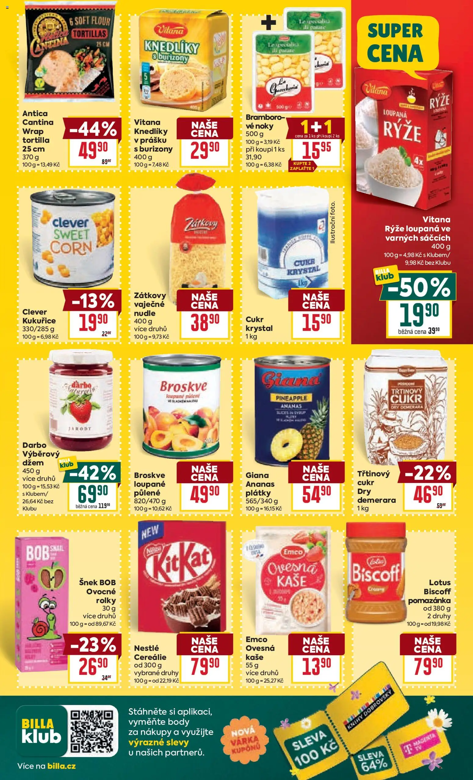 Billa Velký leták od 06.05.2026 | Strana: 19 | Produkty: Džem, Ananas, Broskve, Cukr