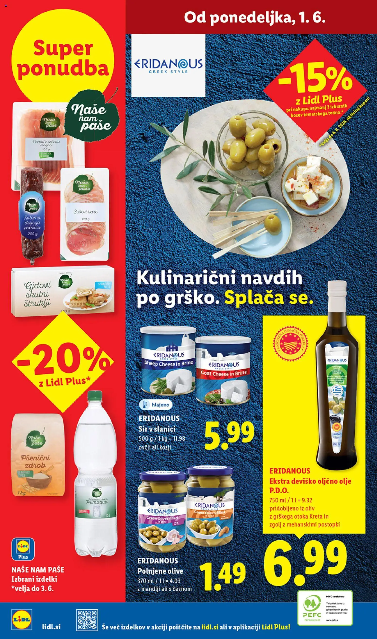 Novi Lidl katalog ponudbe – veljaven od 28.05.2026 | Stran: 68 | Izdelki: Štruklji, Mandlji, Olive, Sir