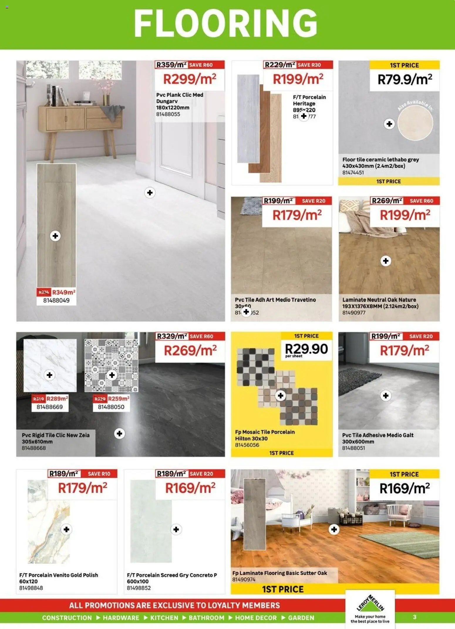 New Leroy Merlin catalogue – valid from 01/07/2026 | Page: 3 | Products: Art, Adhesive