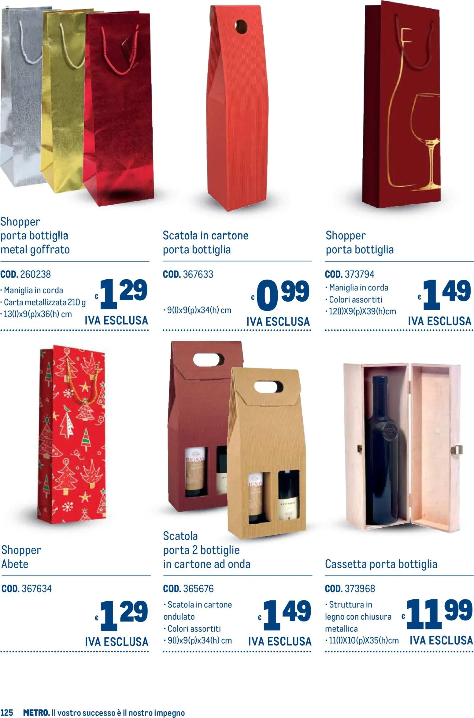 Volantino Metro del 19/10/2026 | Pagina: 125 | Prodotti: Porta, Bottiglia, Scatola
