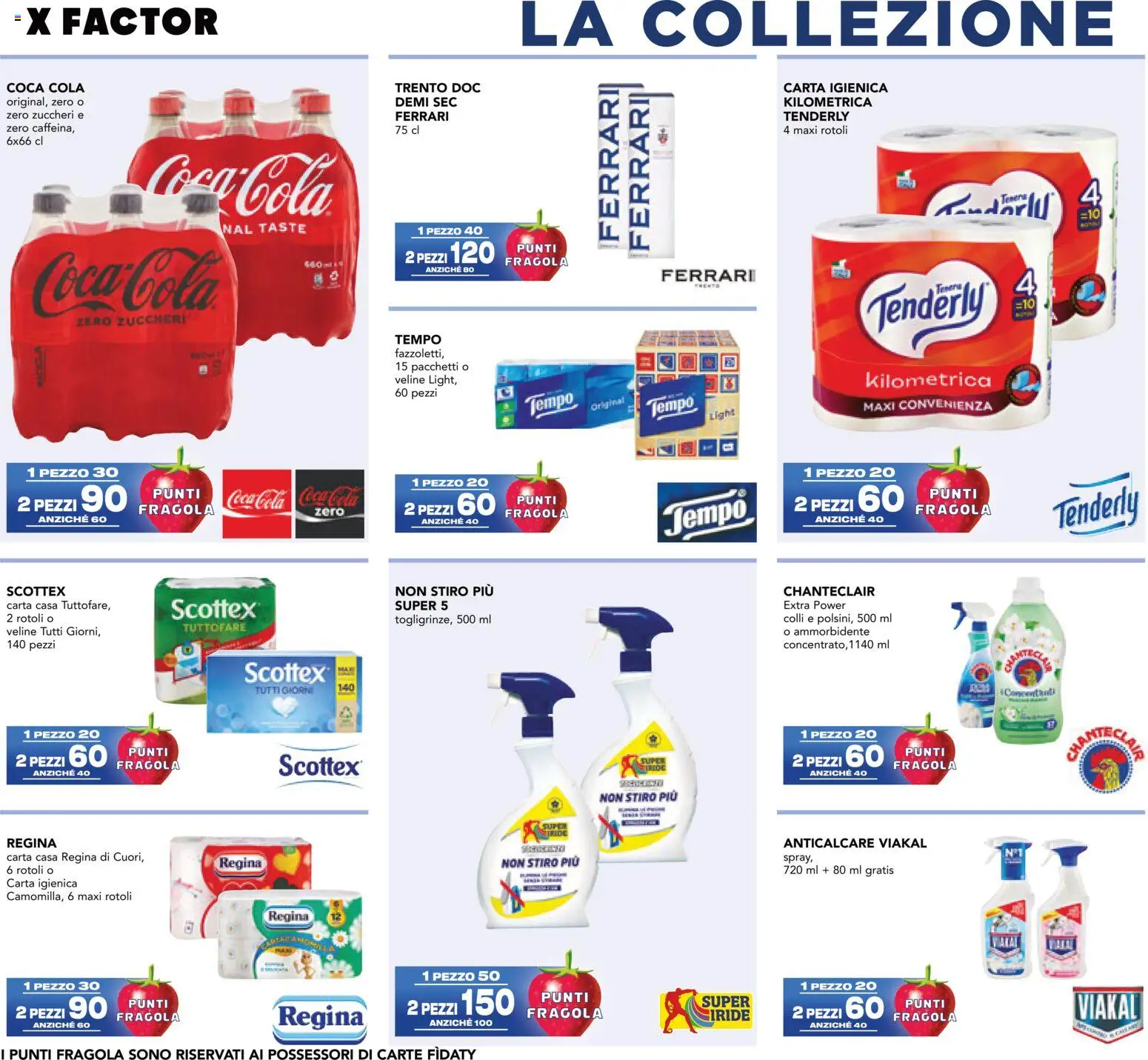 Volantino Esselunga S del 08/10/2026 | Pagina: 9 | Prodotti: Carta igienica, Ammorbidente, Anticalcare, Coca Cola