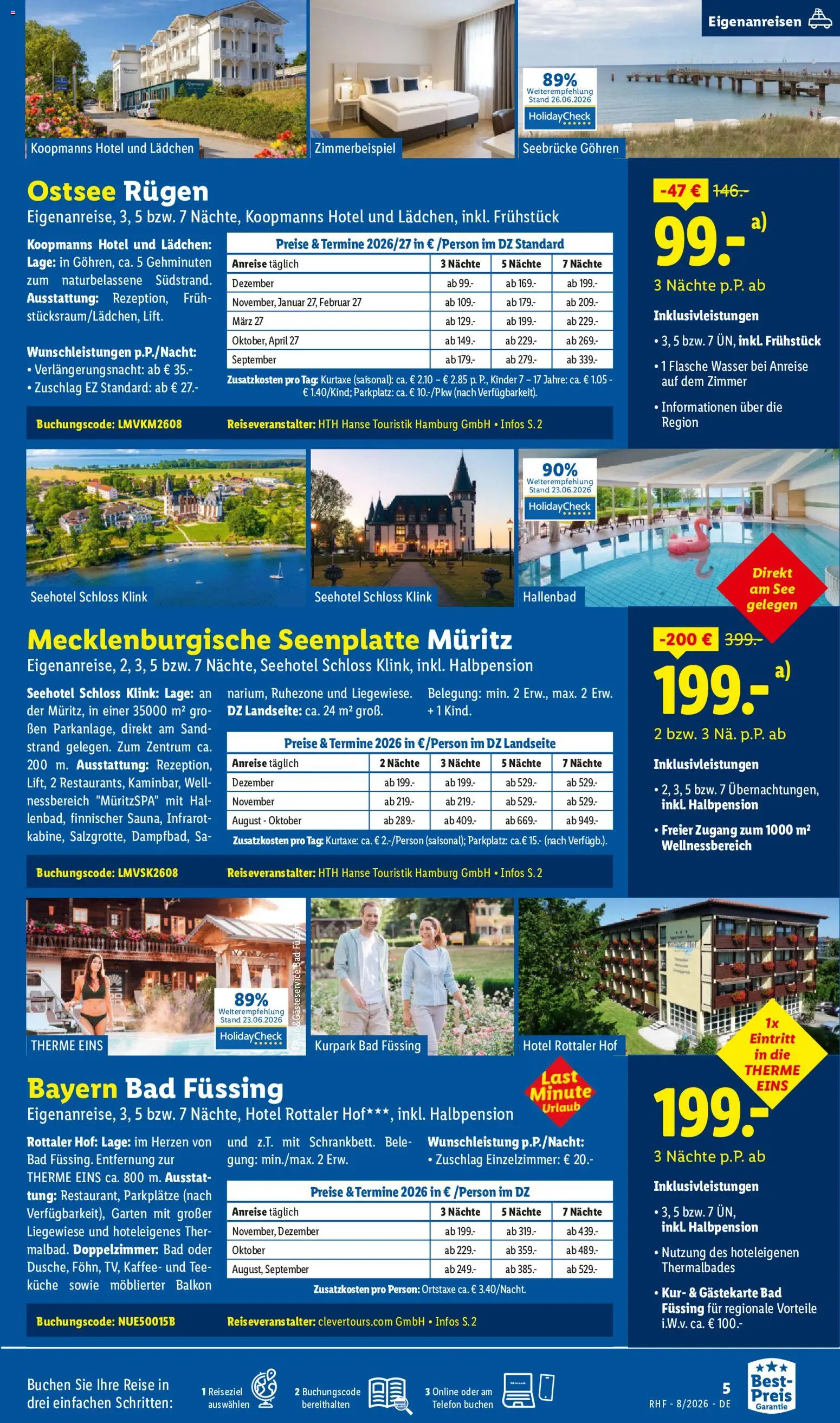 Lidl Reisen Prospekt – gültig ab 29.07.2026 | Seite: 5 | Produkte: Bad, Küche, Wasser, Tee