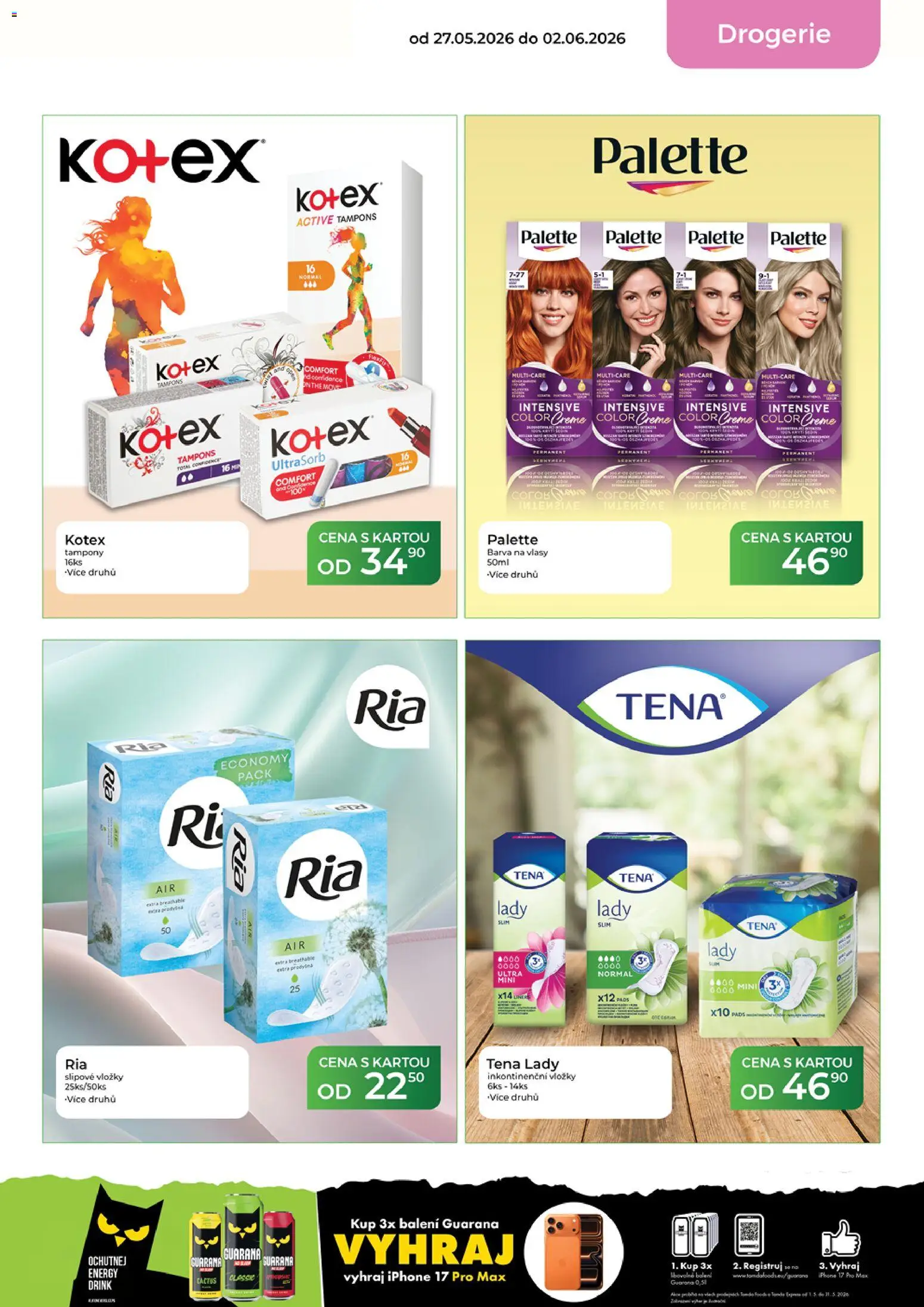 Tamda Foods leták od 27.05.2026 | Strana: 59 | Produkty: Vložky, Inkontinenční vložky, Drogerie, Barva na vlasy