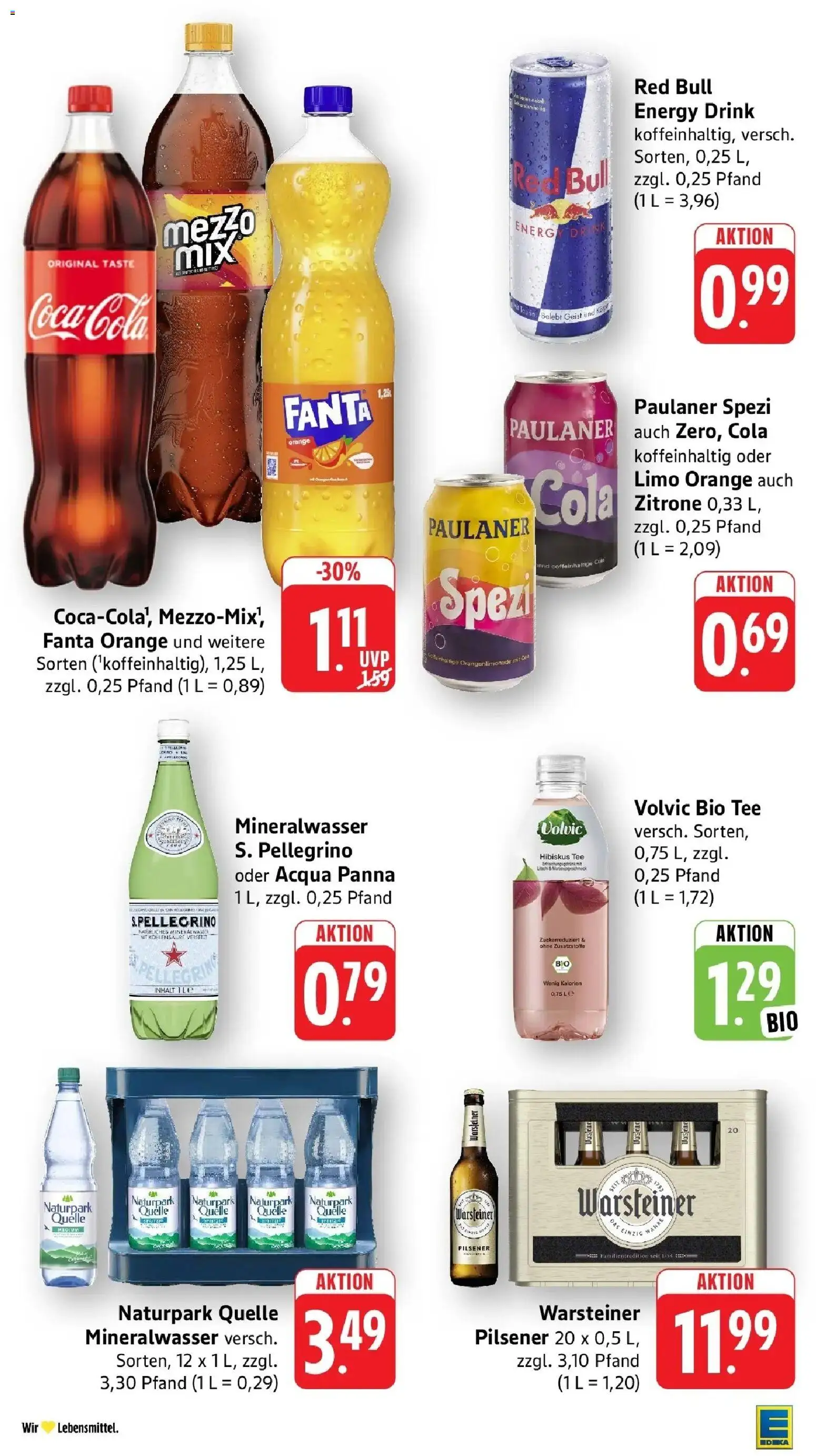 Edeka Prospekt Mühlheim / Donau (ab 21.09.2026) » Angebote Online | Seite: 28 | Produkte: Energy, Mineralwasser, Tee, Paulaner