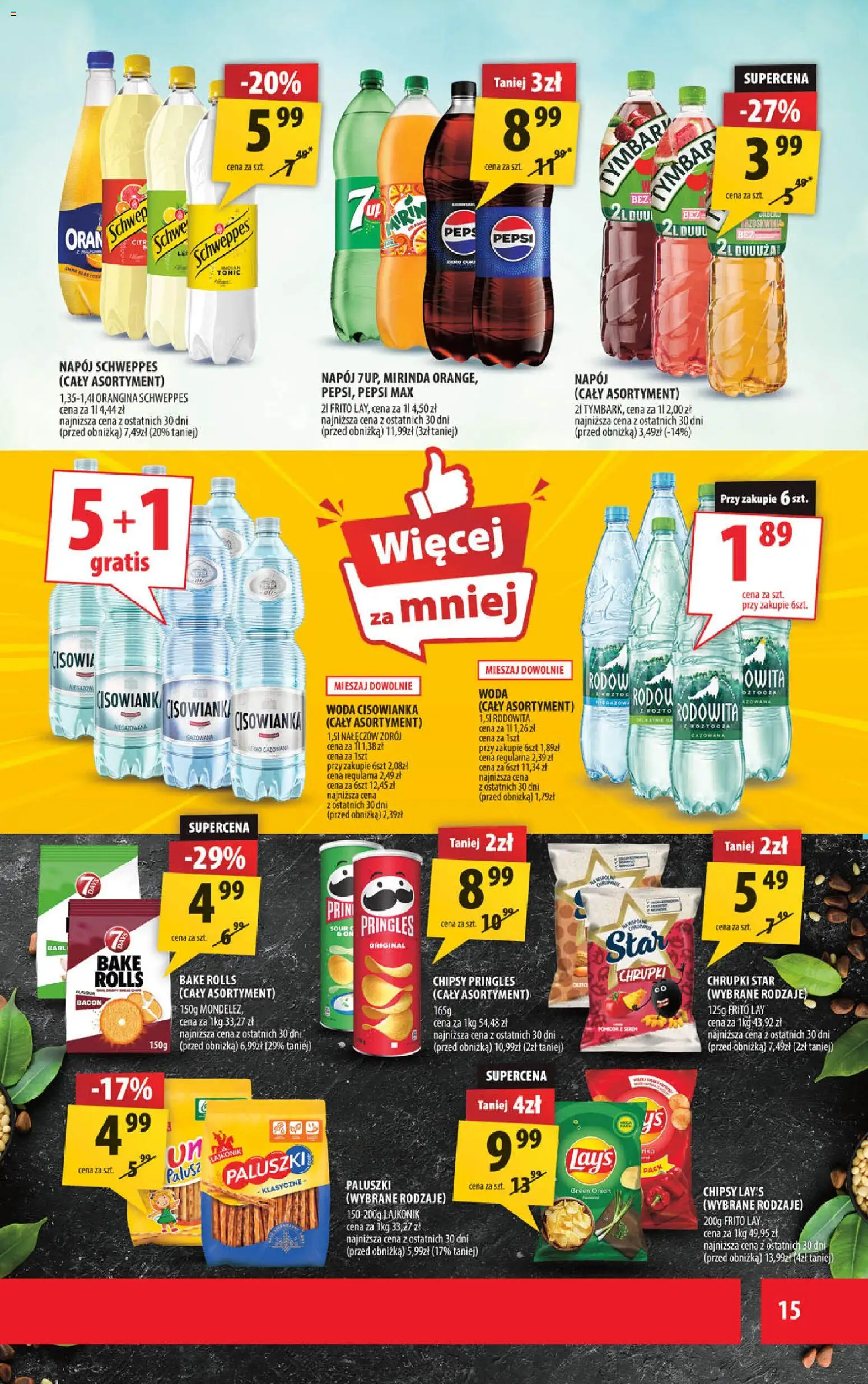 Arhelan gazetka od 24.04.2026 | Strona: 15 | Produkty: Chipsy, Chrupki, Chipsy pringles, Pringles