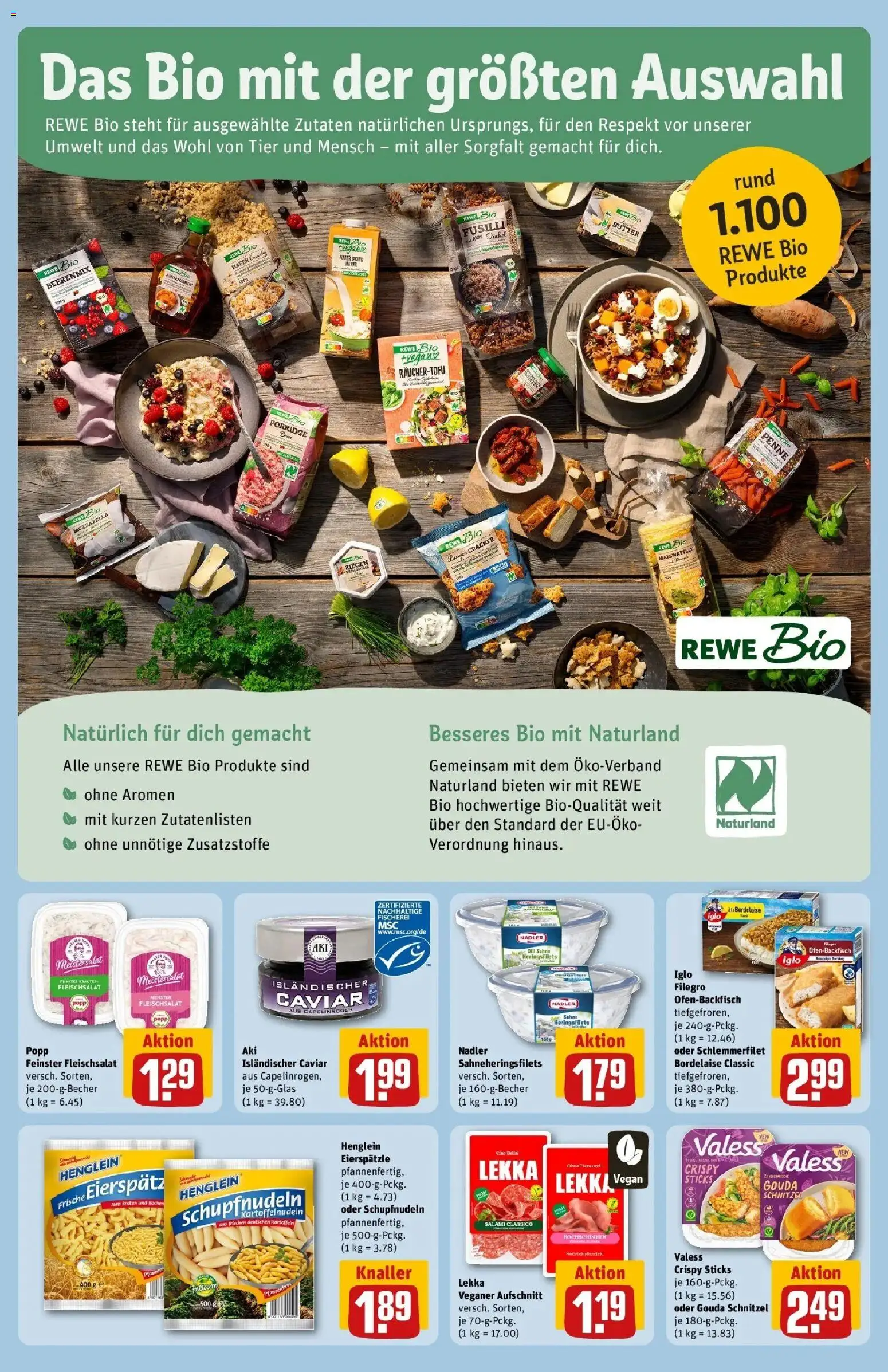 REWE Prospekt ab 05.10.2026 zum Blättern » Angebote | Seite: 14 | Produkte: Butter, Schnitzel, Salami, Sahne