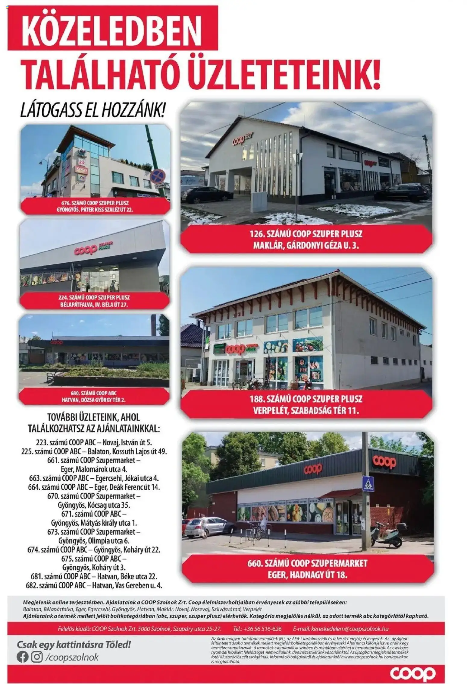 COOP Szolnok akciós újság Gyöngyös - 2026.10.01. -tól/töl > akció, lapozható szórólap 🛍️ | Oldal: 7 | Termékek: Vas