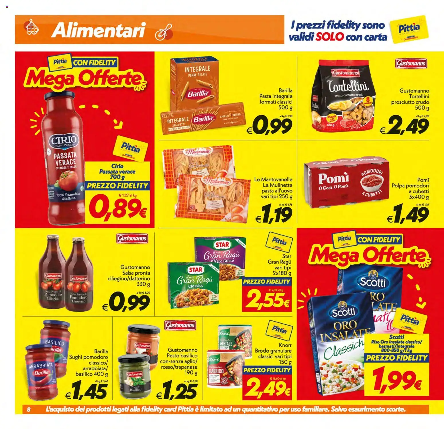Volantino SuperConveniente del 08.05.2026 | Pagina: 8 | Prodotti: Pomodoro, Pomodori, Basilico, Ragú