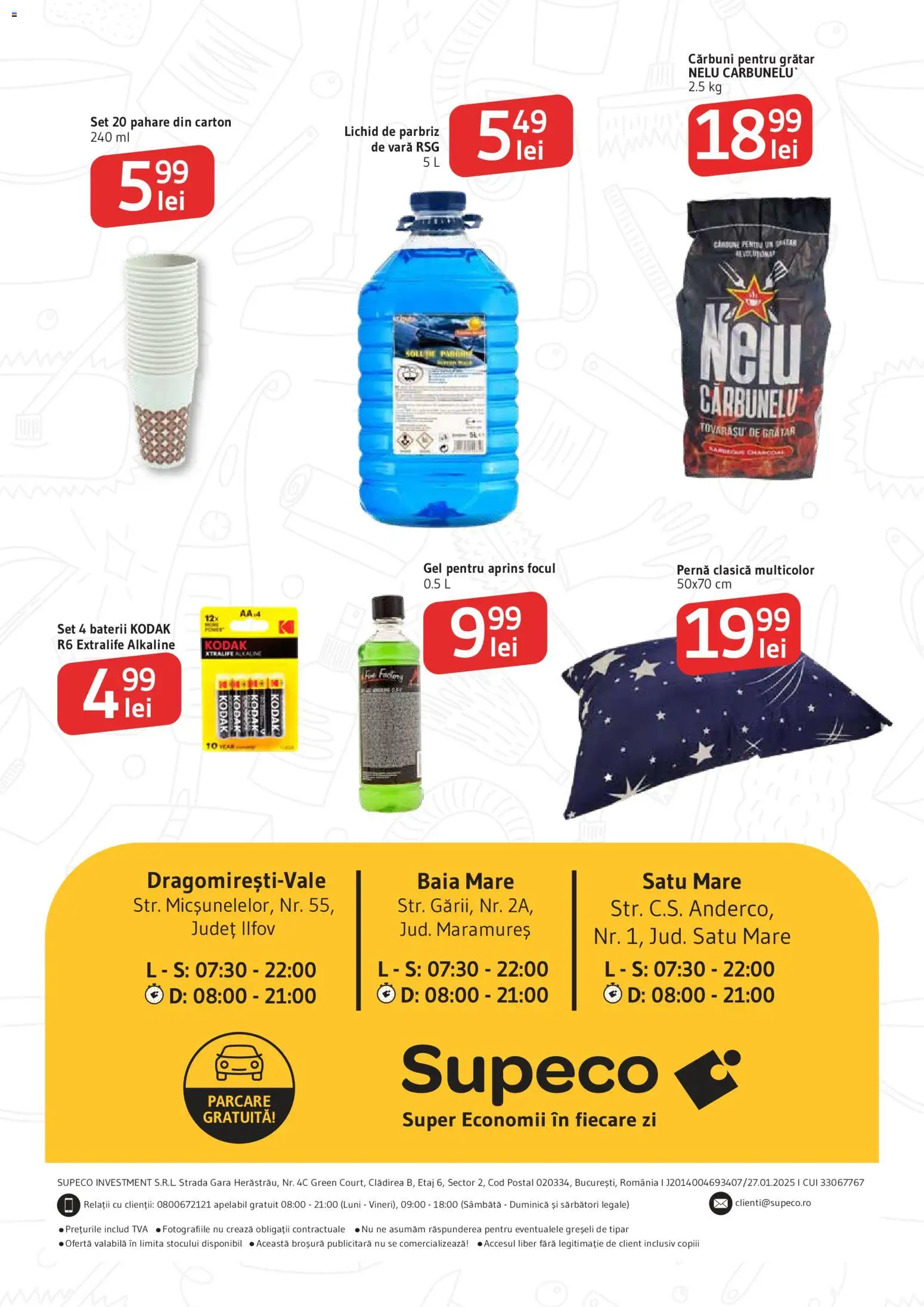 Noul catalog Supeco – valabil de la 11.06.2026 | Pagină: 6 | Produse: Pahare, Pernă, Grătar, Baterii