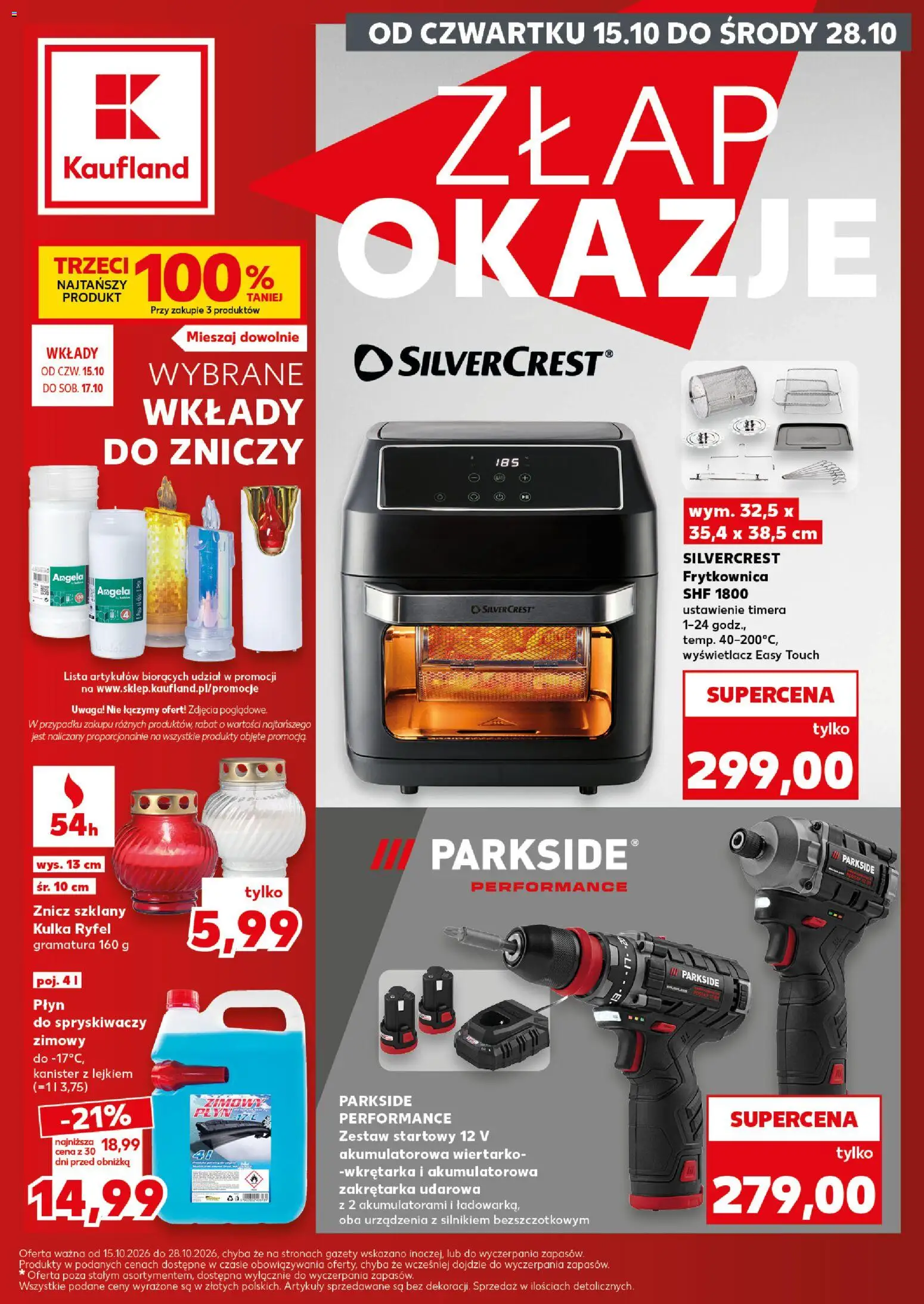 Kaufland Polsko leták - Złap okazje od 15.10.2026 | Strana: 1 | Produkty: Parkside