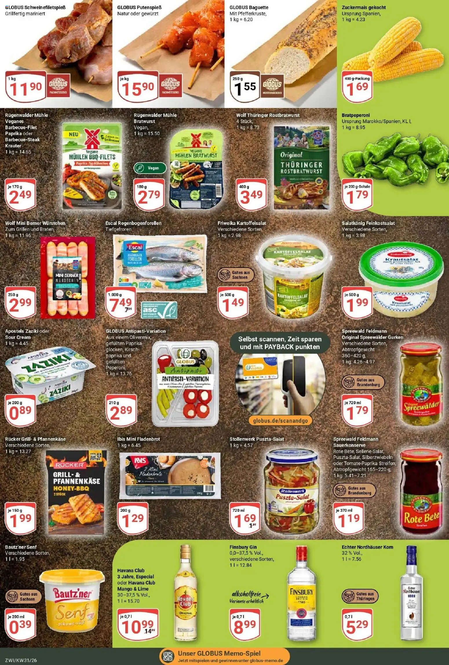 Globus Prospekt Zwickau – gültig ab 27.07.2026 | Seite: 18 | Produkte: Havana club, Grill, Paprika, Gurken