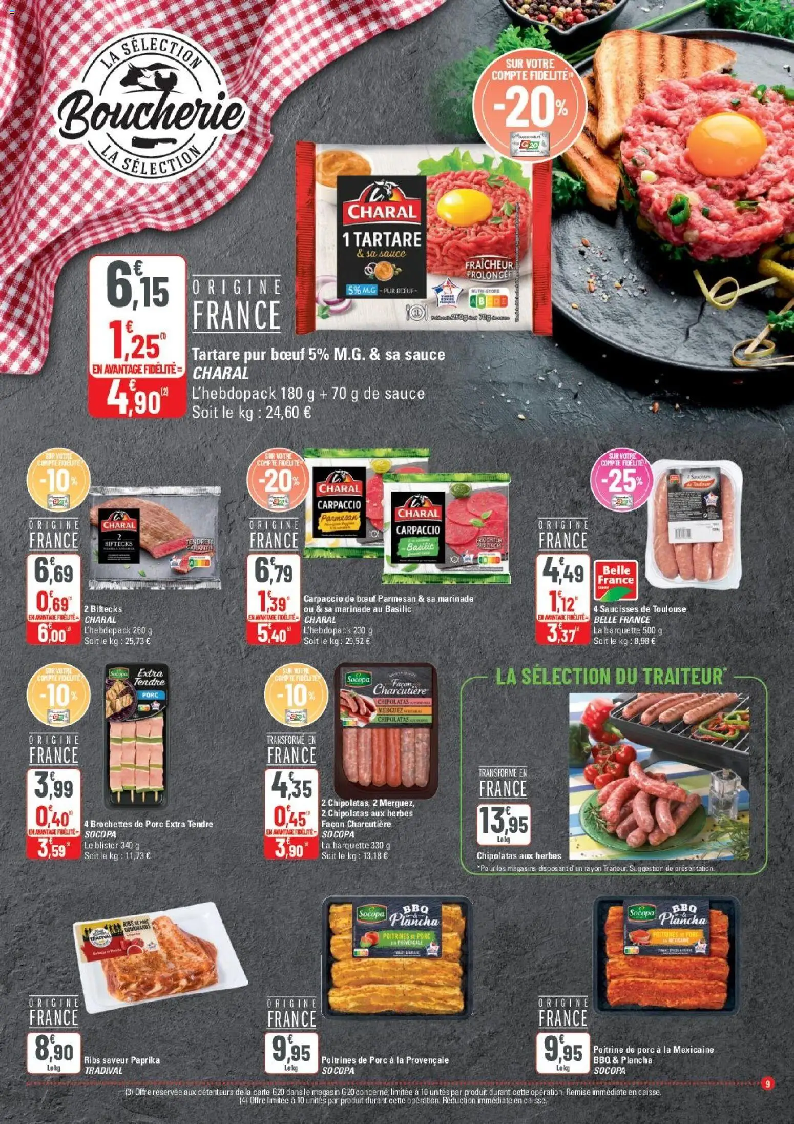 {H1} | Page: 9 | Produits: Plancha, Poitrine de porc, Ribs, Porc