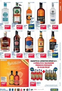 Náhled letáku Makro leták - Gastronomie od 15.07.2026 | Strana: 21 | Produkty: Mango, Whiskey, Božkov Republica, Jack Daniel’s