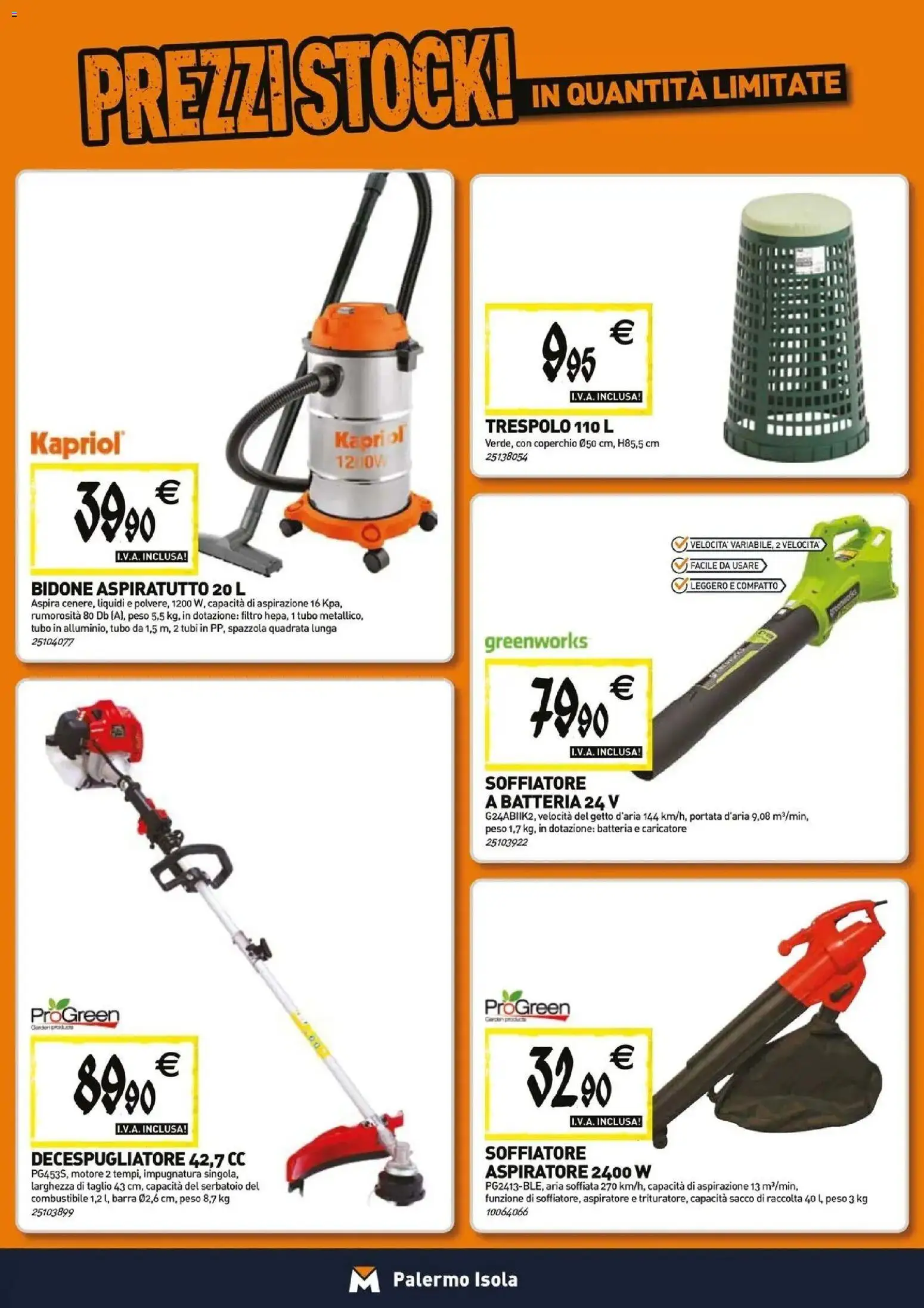 Nuovo TECNOMAT catalogo Isola delle Femmine dal 27/08/2026 > offerte anteprima 🛍️ | Pagina: 17 | Prodotti: Coperchio, Tubo, Decespugliatore, Batteria