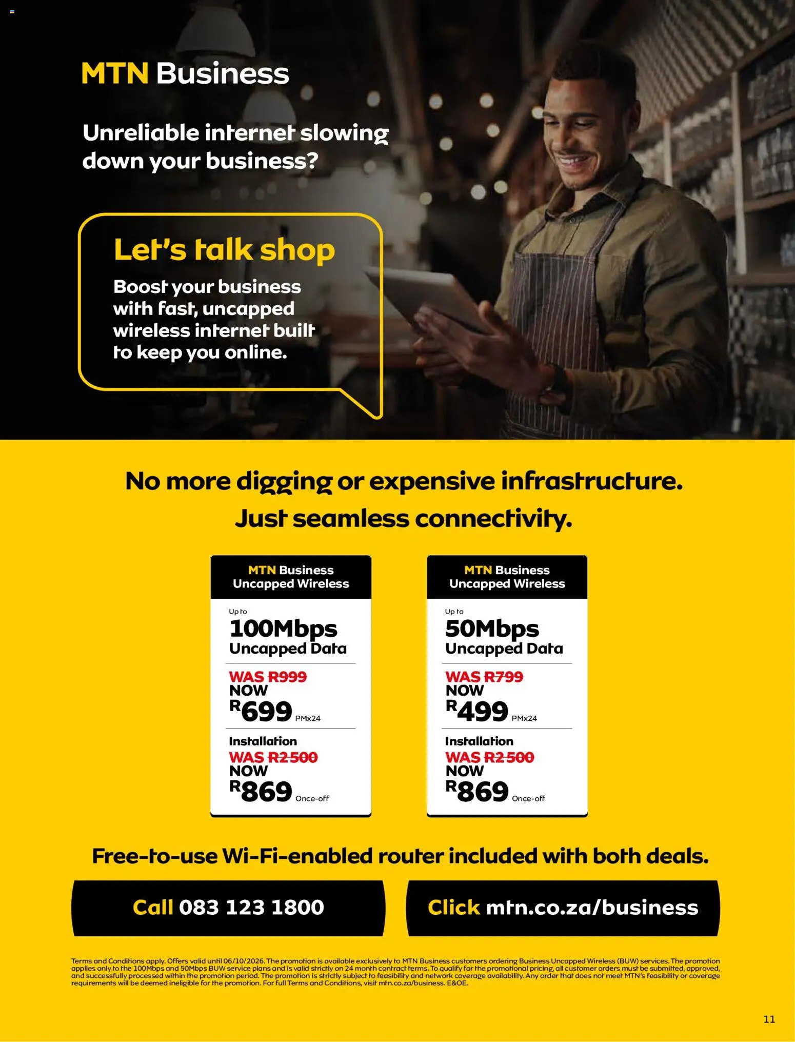 New MTN catalogue – valid from 07/09/2026 | Page: 11 | Products: Data, Router