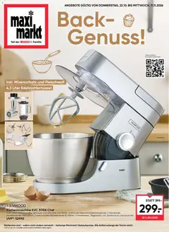 Maximarkt Beilage ab 22.10.2026 gültig