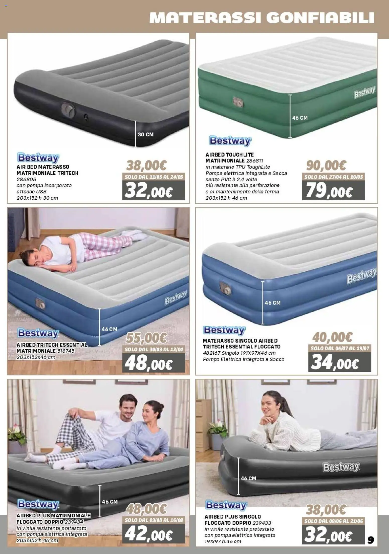 Volantino Orizzonte del 16.01.2026 | Pagina: 9 | Prodotti: USB, Materasso