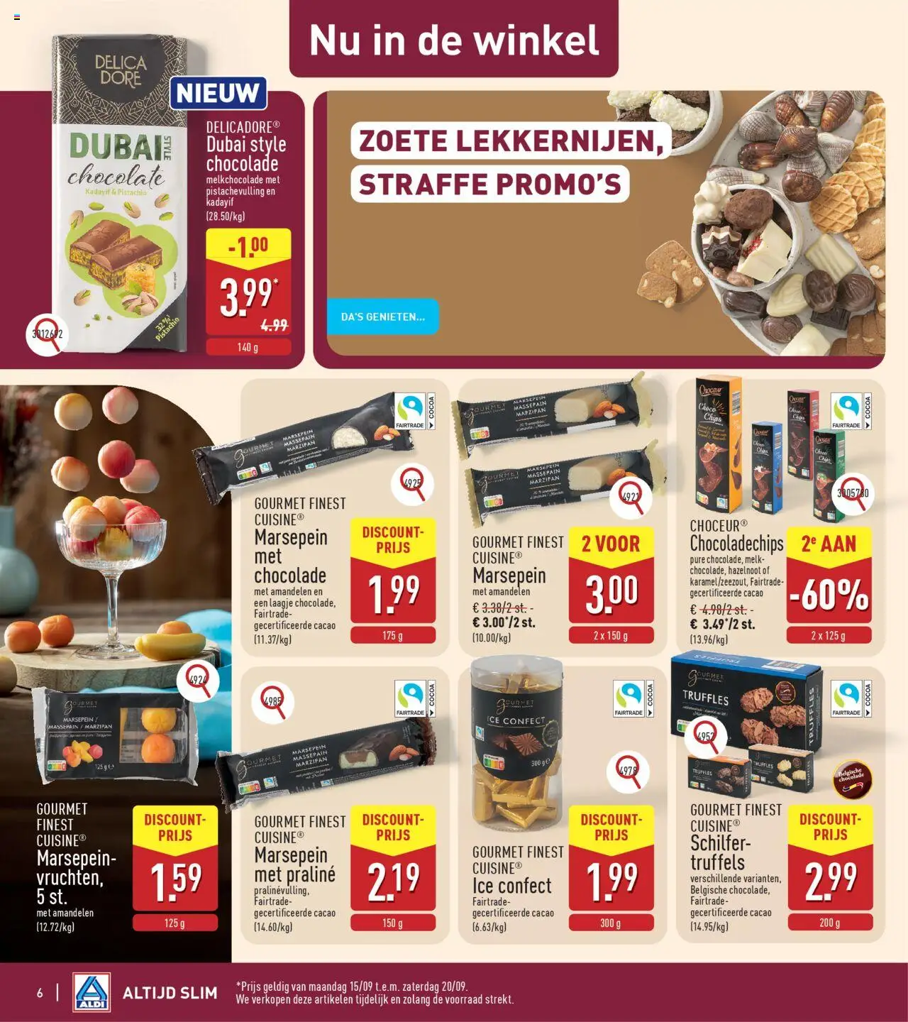 {H1} | Pagina: 6 | Producten: Chips, Cacao, Amandelen, Melk