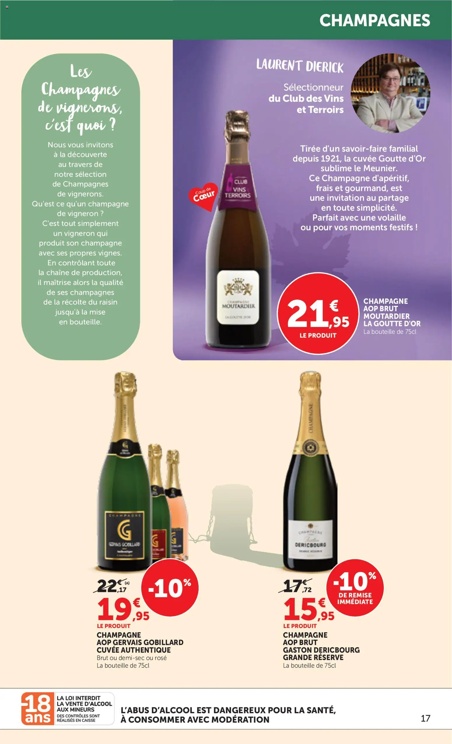 {H1} | Page: 17 | Produits: Raisin, Volaille, Champagne, Bouteille