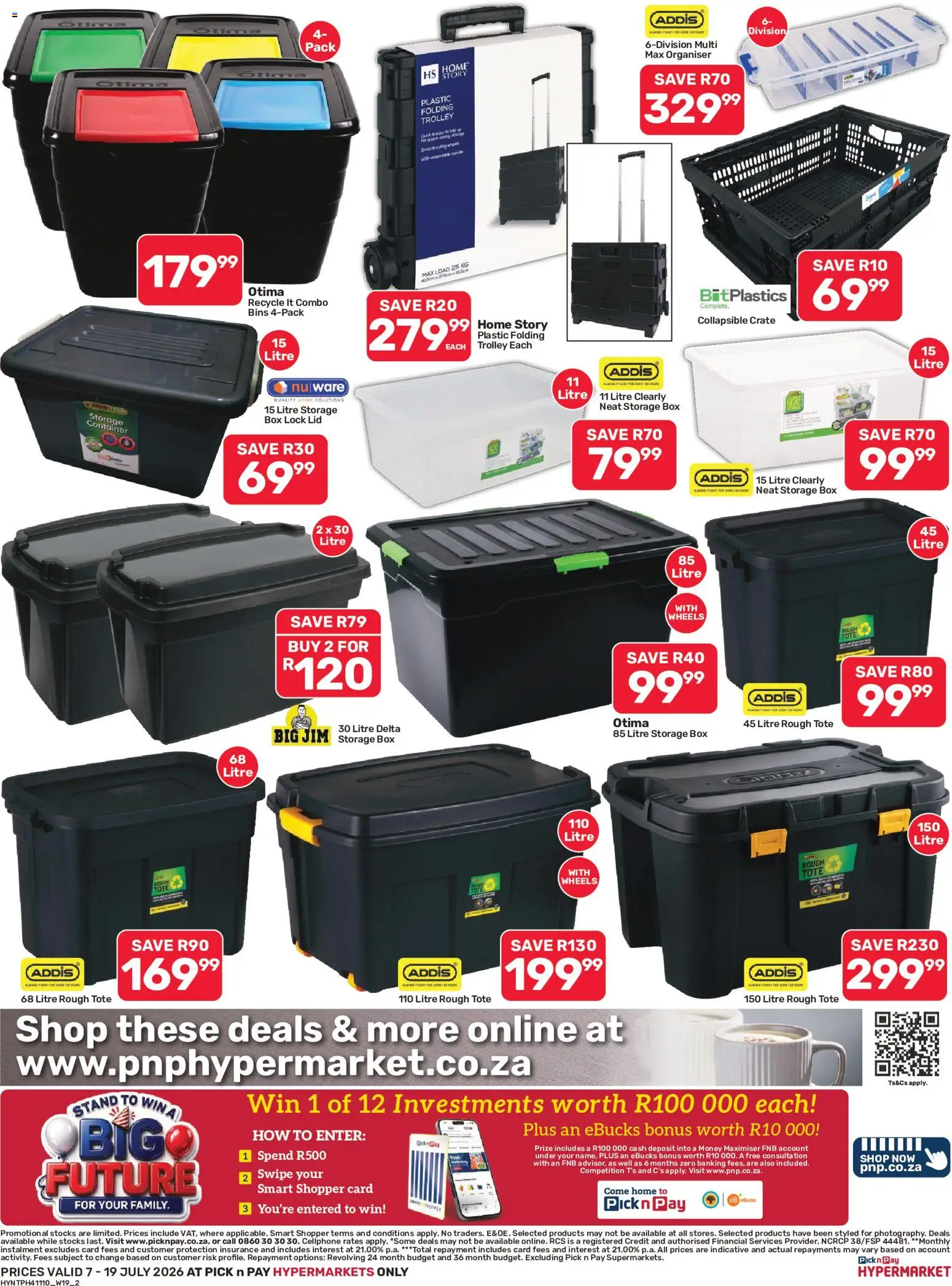 New Pick n Pay catalogue – valid from 07/07/2026 | Page: 2 | Products: Lock, Crate, Box