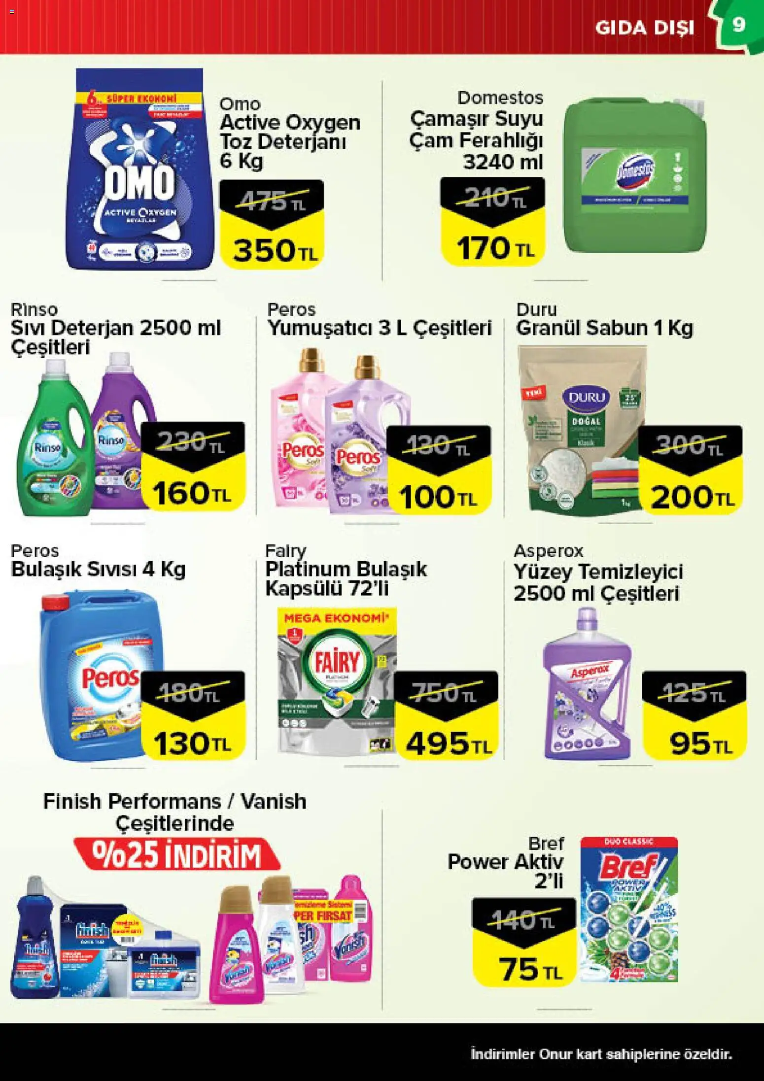 Onur Market Katalog - Bursa - 12.05.2026 tarihinden itibaren geçerlidir | Sayfa: 9