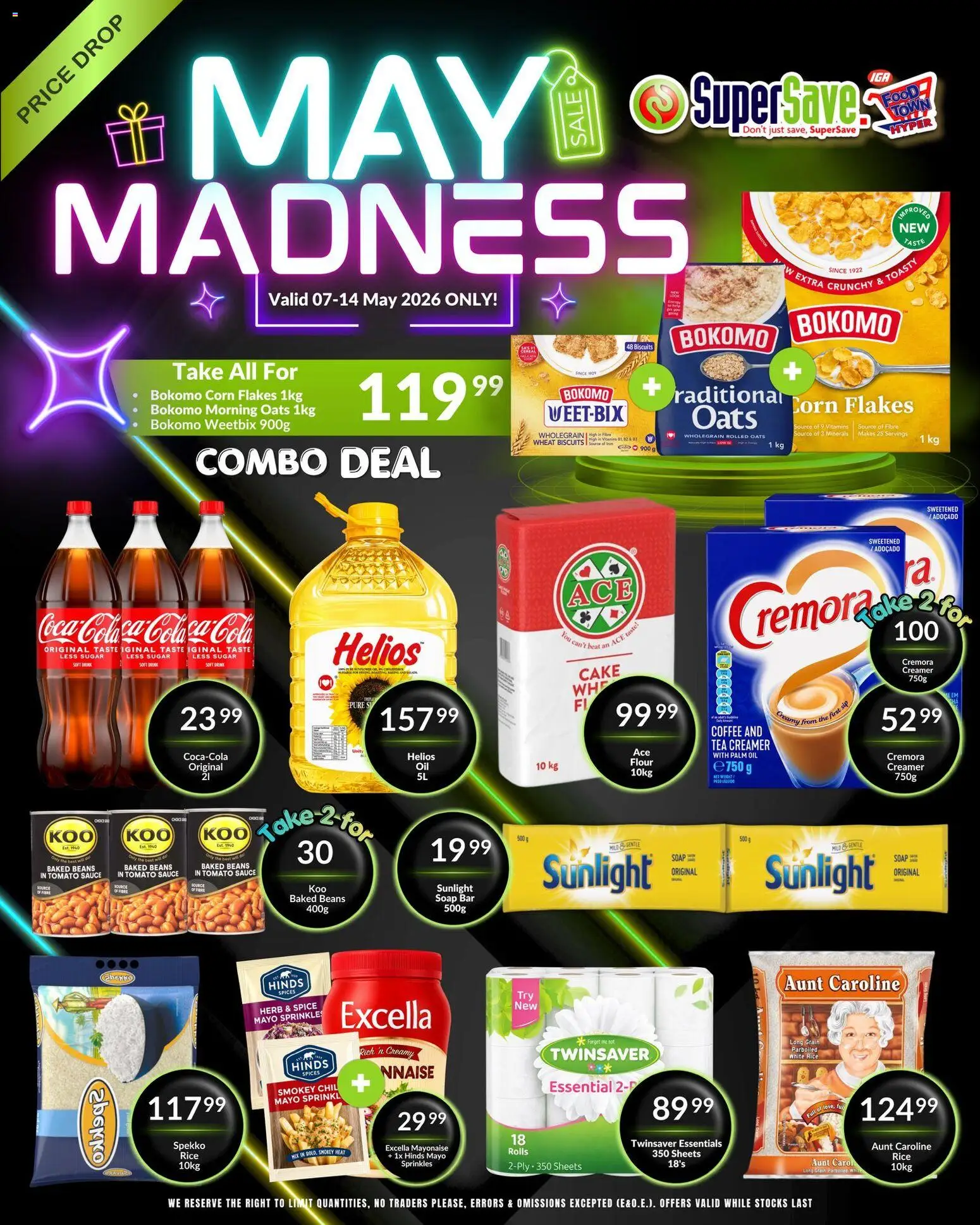 New Super Save catalogue – valid from 07.05.2026 | Page: 2 | Products: Vitamins, Coffee, Rice, Flakes