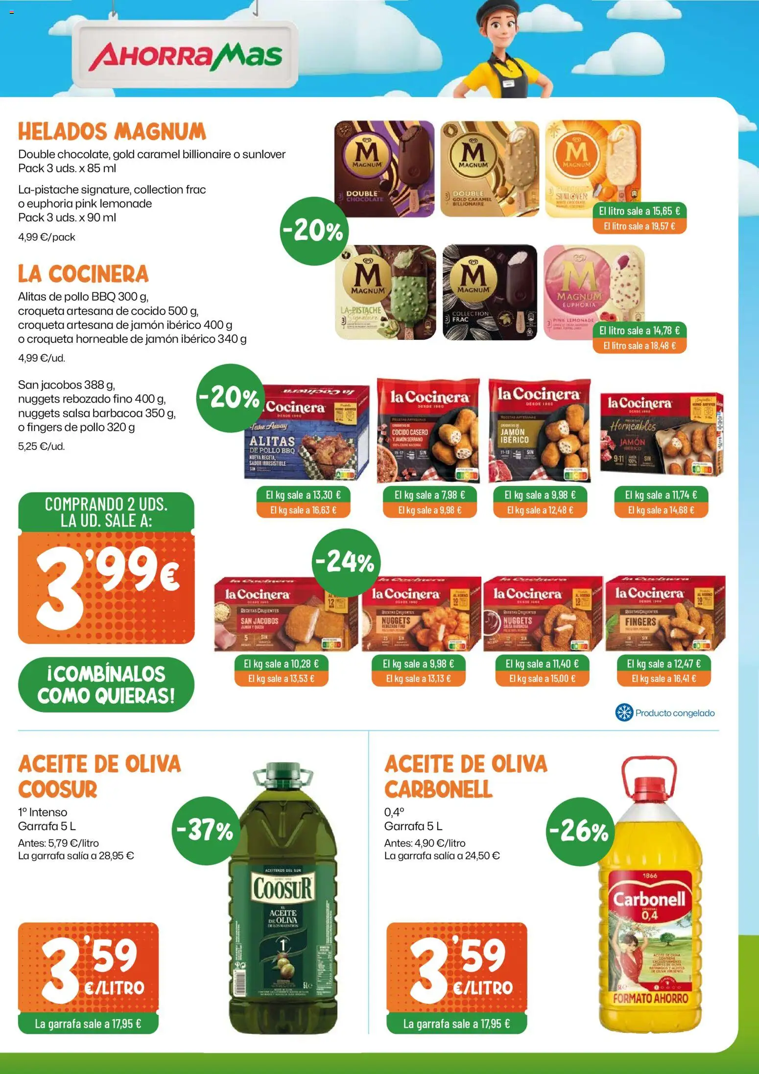 AhorraMas folleto │ válido desde el 23/07/2026 | Página: 7 | Productos: Aceite, Chocolate, Jamón, Barbacoa