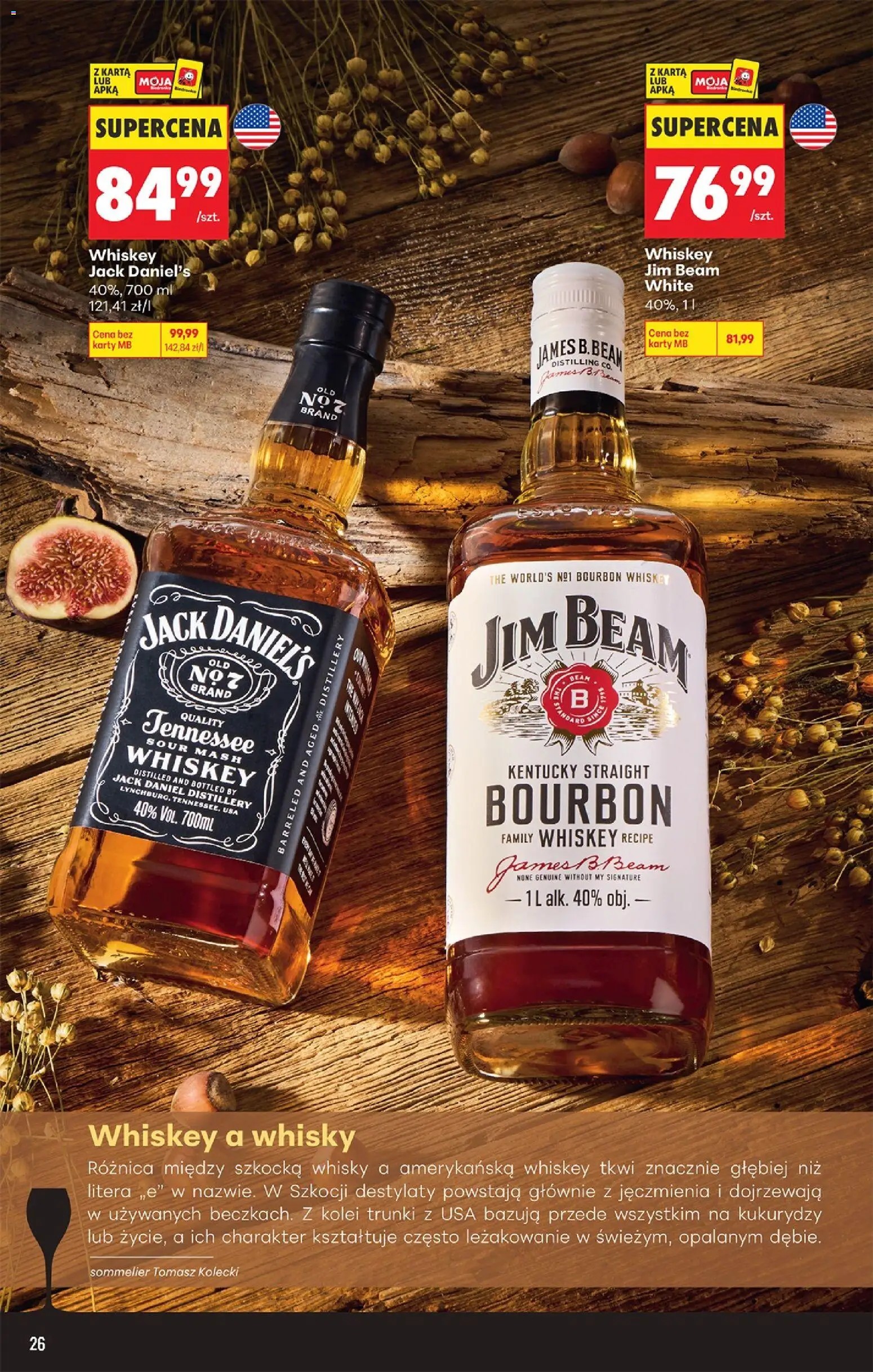 Biedronka Polsko leták - Czas na toast od 05.10.2026 | Strana: 26 | Produkty: Whiskey, Bourbon, Whisky, Jack Daniel’s
