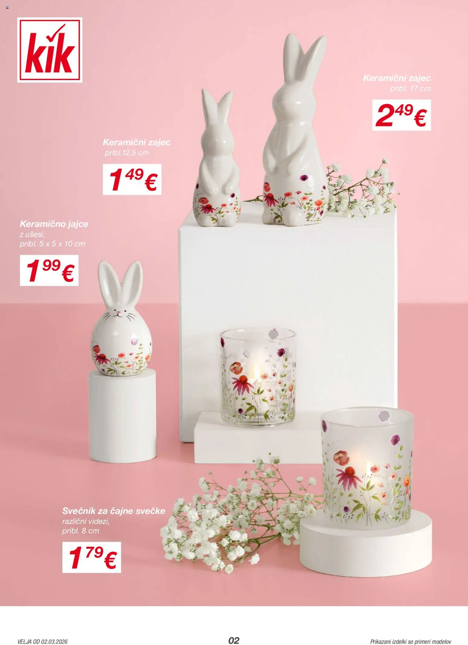 Novi Kik katalog ponudbe – veljaven od 02.03.2026 | Stran: 2 | Izdelki: Svečnik