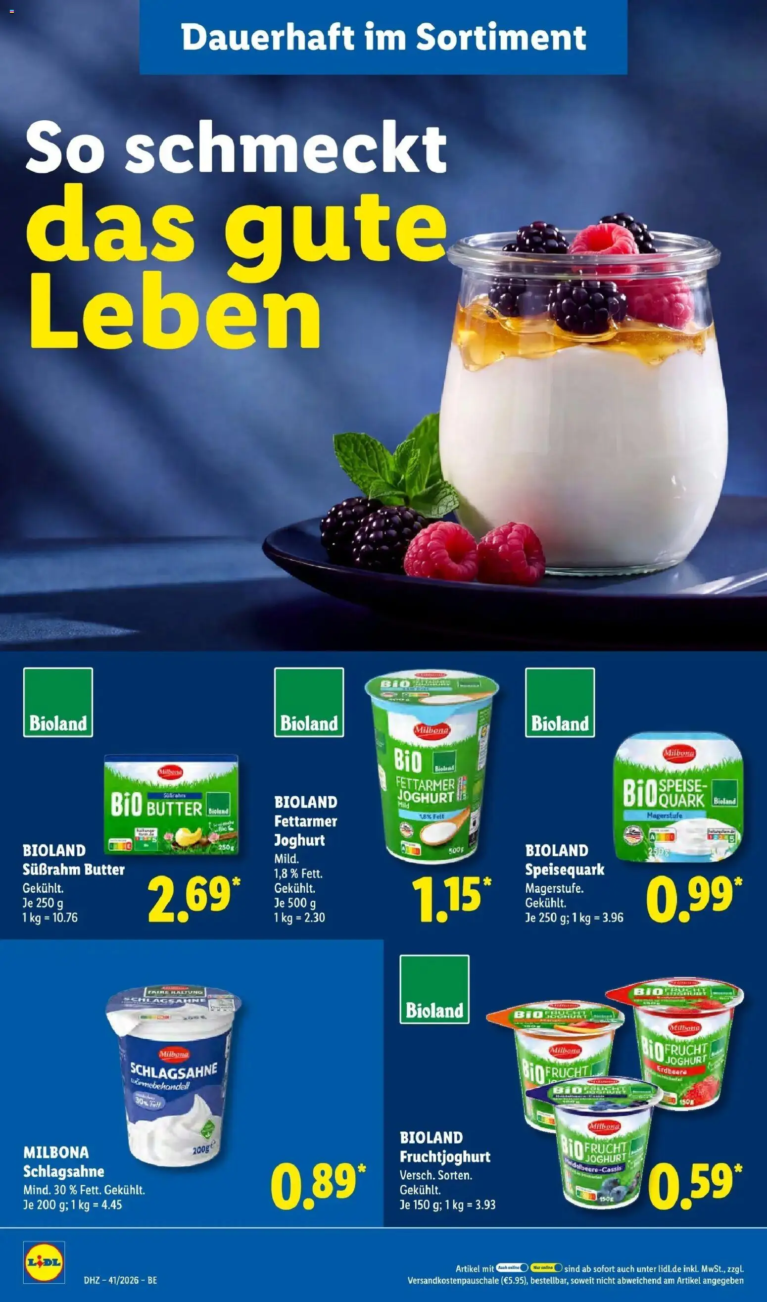 Lidl Prospekt Mahlow (ab 05.10.2026) zum Blättern » Angebote | Seite: 18 | Produkte: Quark, Schlagsahne, Joghurt, Fruchtjoghurt