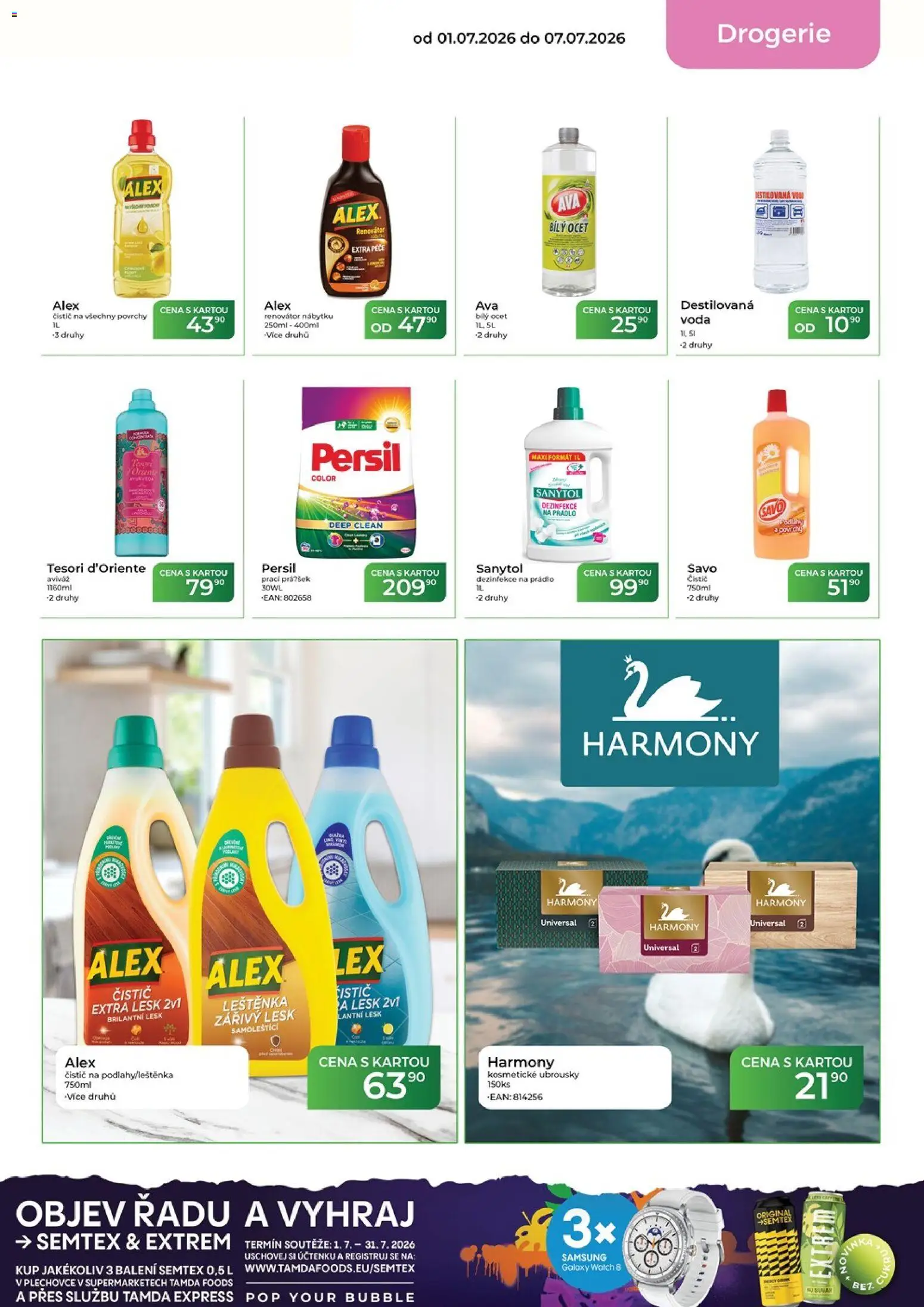 Tamda Foods leták od 01.07.2026 | Strana: 52 | Produkty: Voda, Savo, Dezinfekce na prádlo, Bílý ocet