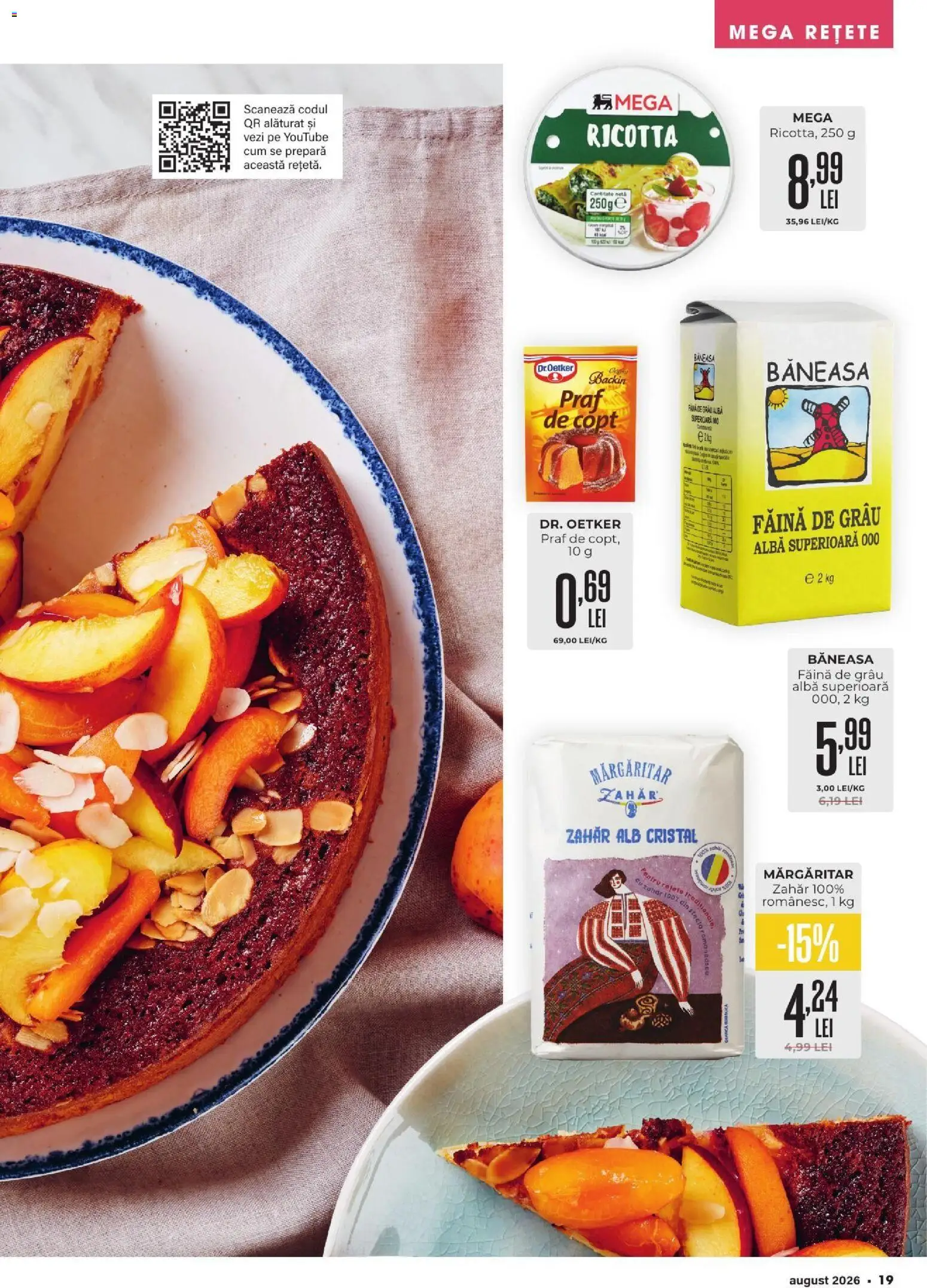 Noul catalog Mega Image – valabil de la 30.07.2026 | Pagină: 19 | Produse: Făină, Zahăr