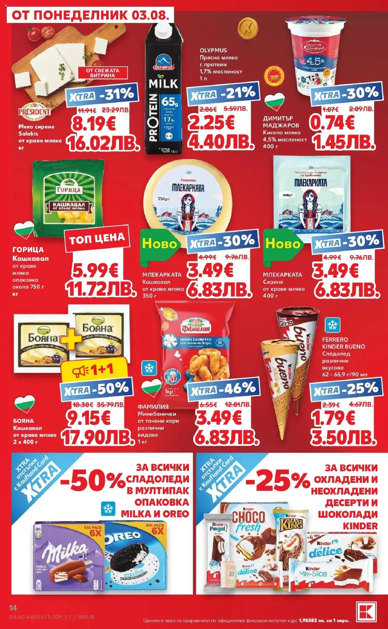 {H1} | Страница: 14 | Продукти: Краве, Мляко, Точени кори, Кашкавал