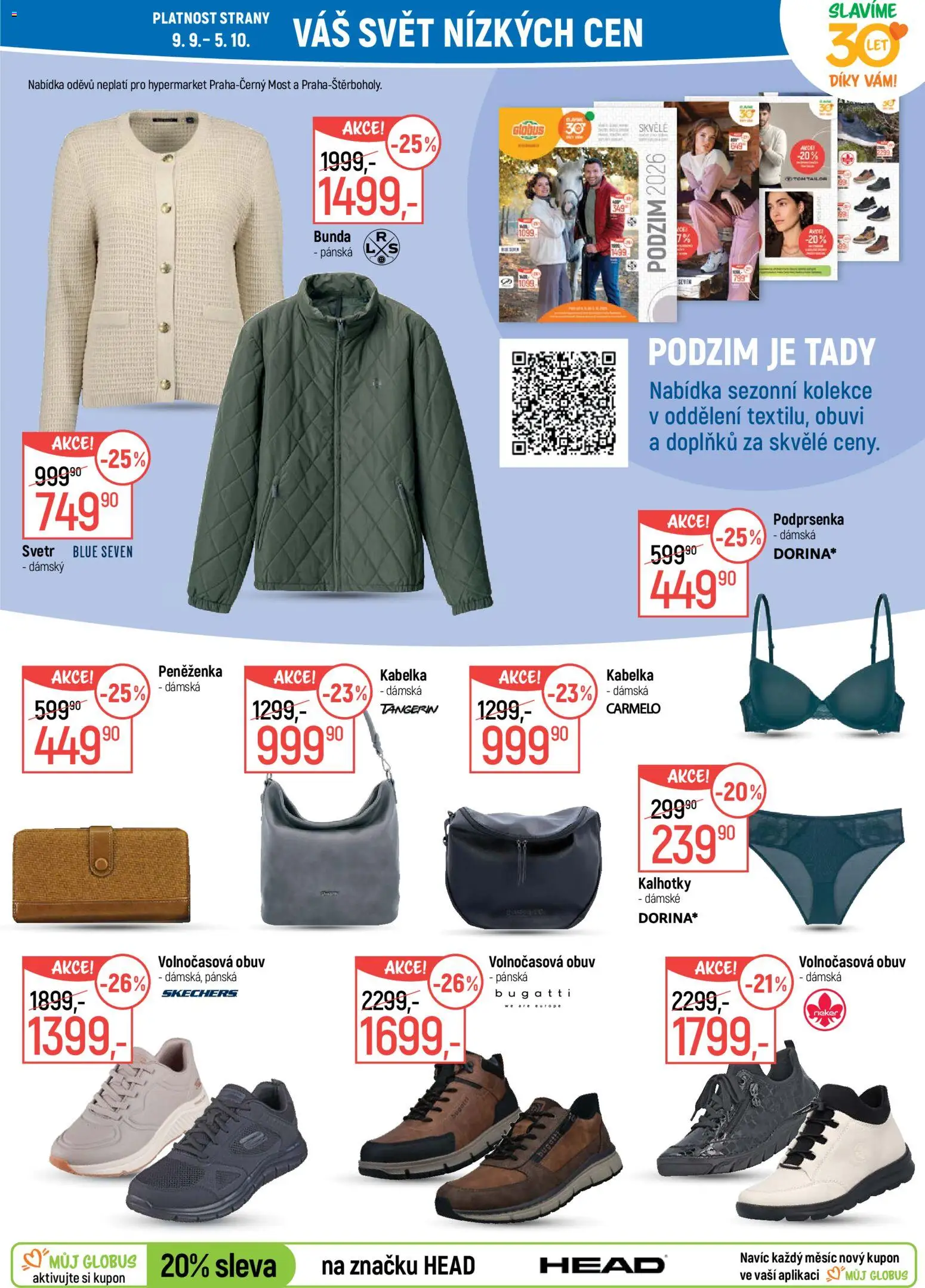 Globus leták od 09.09.2026 | Strana: 33 | Produkty: Svetr, Bunda, Kabelka, Peněženka