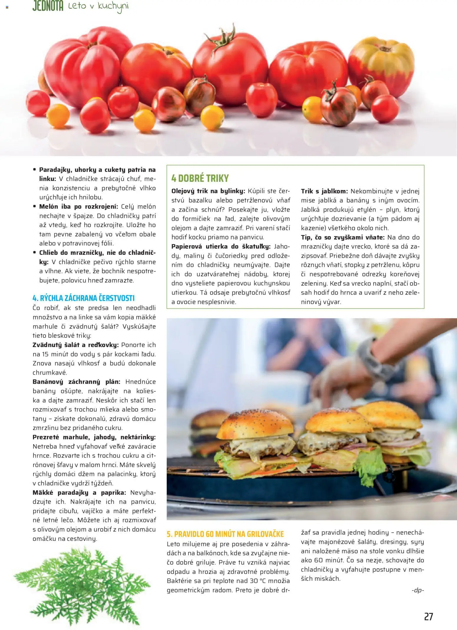 Nové COOP Jednota akcie – leták je platný od 01.06.2026 | Strana: 27 | Produkty: Mrazničky, Hodiny, Melón