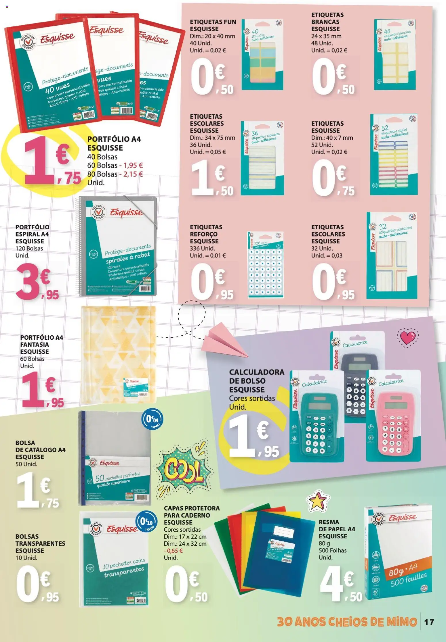 E.Leclerc - Folheto Regresso Às Aulas 2 │ válido de 25/08/2026 | Página: 17 | Produtos: Caderno, Bolsa, Calculadora