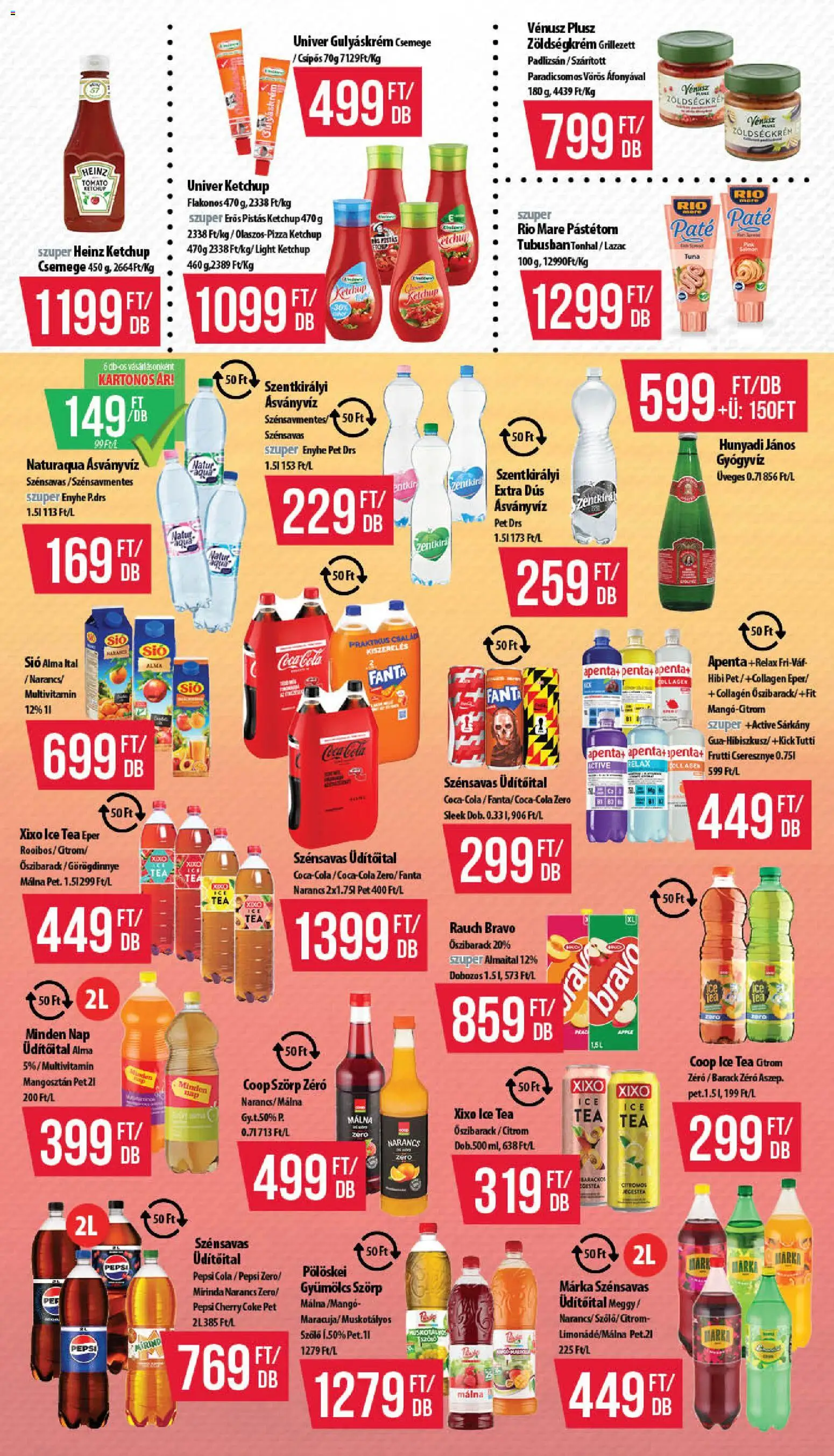 COOP akciós ujság - amely érvényes a következő dátumtól: 18.06.2026 | Oldal: 9 | Termékek: Padlizsán, Málna, Pepsi, Tea