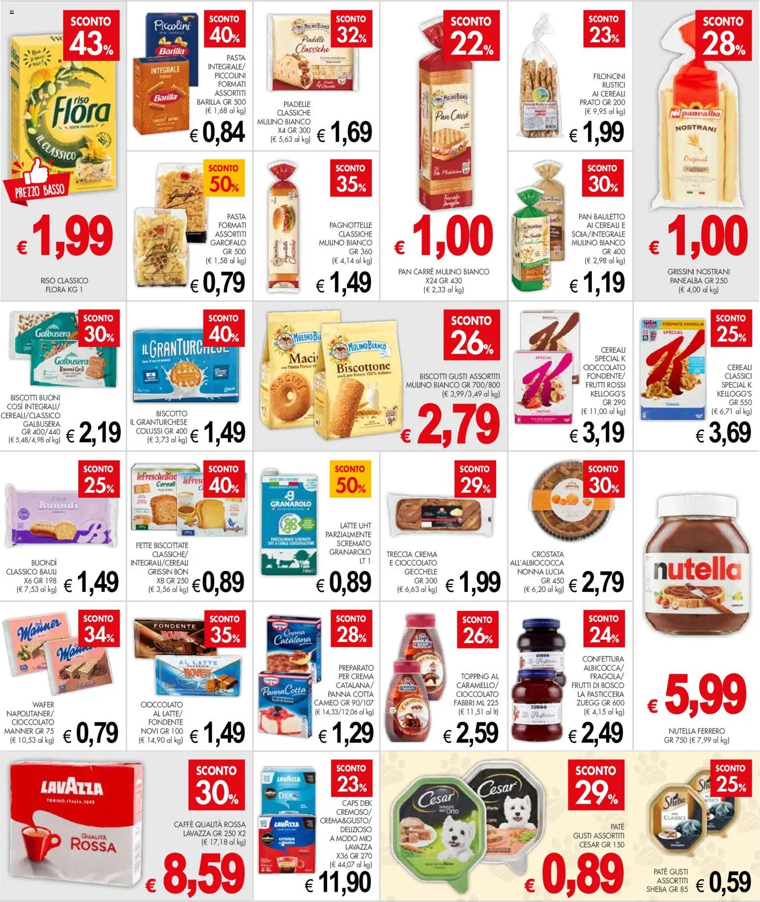 Volantino Presto Fresco del 08.06.2026 | Pagina: 7 | Prodotti: Crema, Paté, Pasta, Grissini