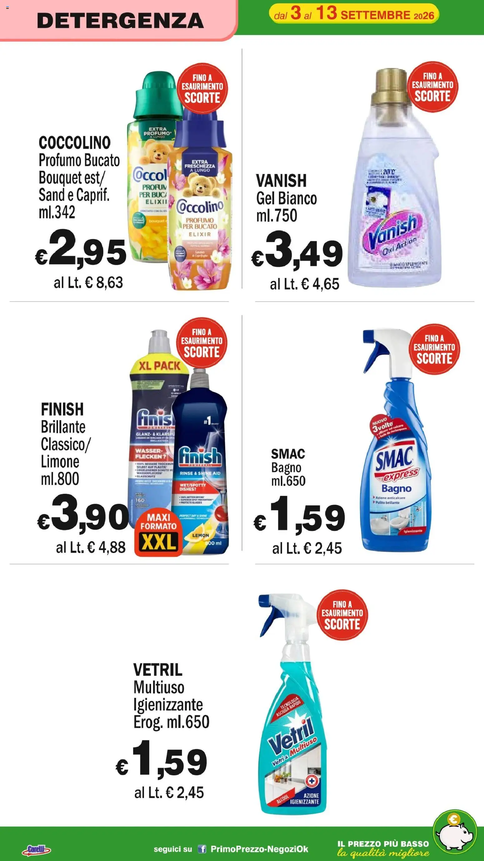 Volantino Primo Prezzo del 03/09/2026 | Pagina: 27