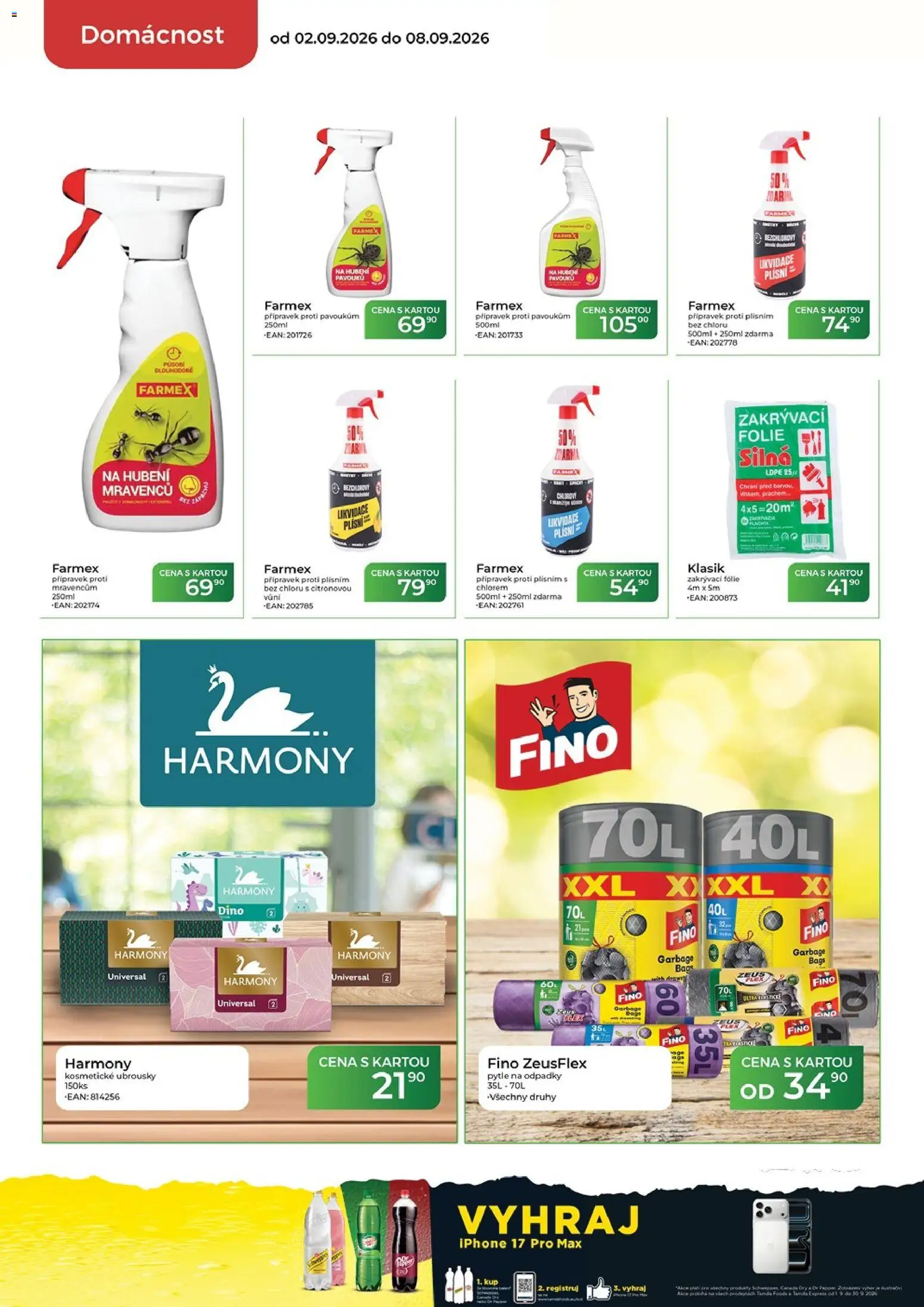 Tamda Foods leták od 02.09.2026 | Strana: 50 | Produkty: Fólie, Ubrousky, Iphone, Pytle na odpadky