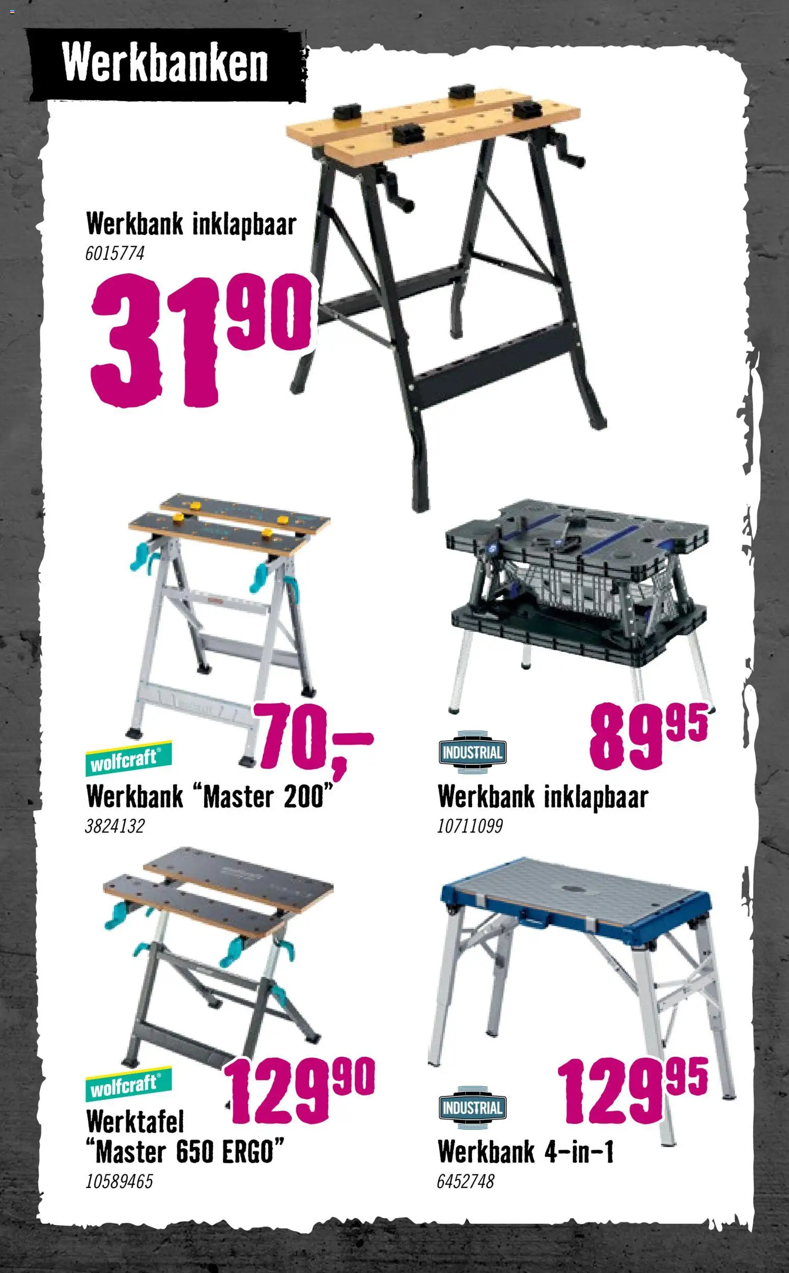 {H1} | Pagina: 42 | Producten: Werktafel