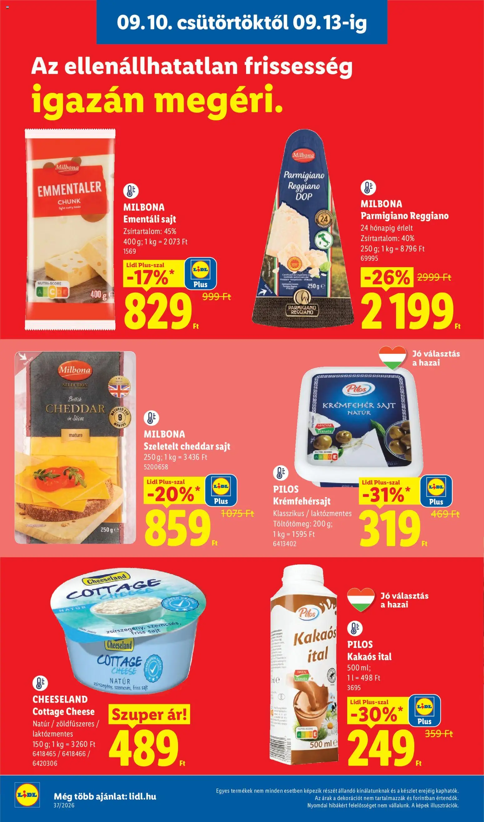Lidl akciós ujság - amely érvényes a következő dátumtól: 2026.09.10. | Oldal: 8