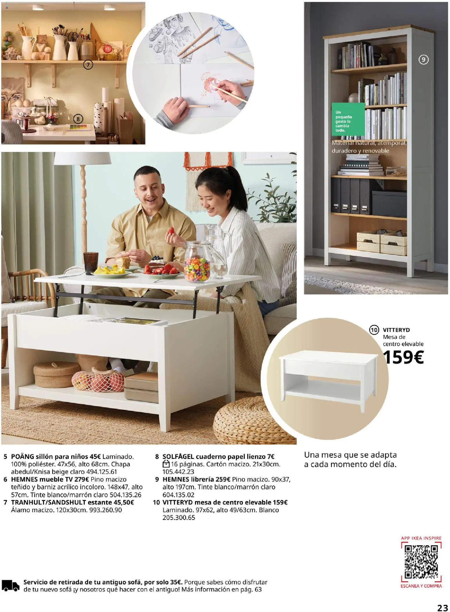 IKEA - Salones │ válido desde el 01/09/2026 | Página: 23 | Productos: Tinte, Sofá, Sillón, Mesa
