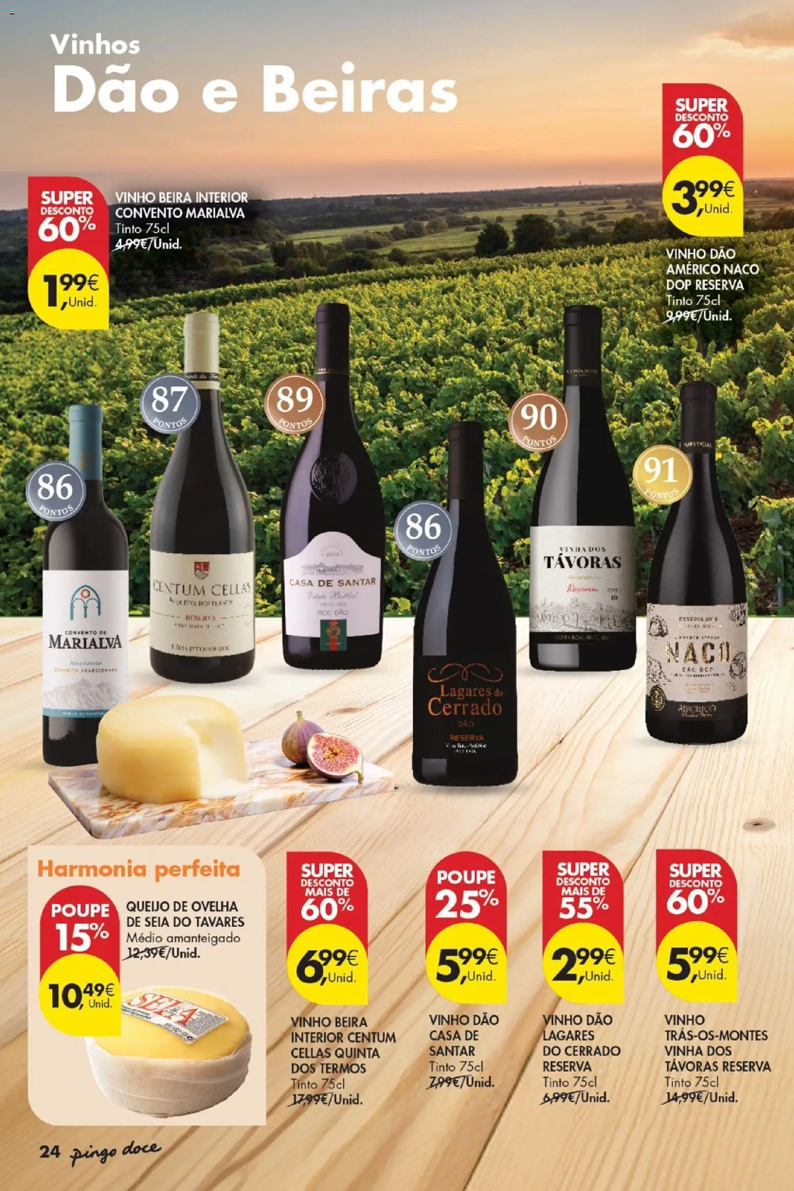 Pingo Doce - Vinhos e Sabores de Portugal Madeira │ válido de 15/09/2026 | Página: 24 | Produtos: Queijo de ovelha, Queijo, Vinho