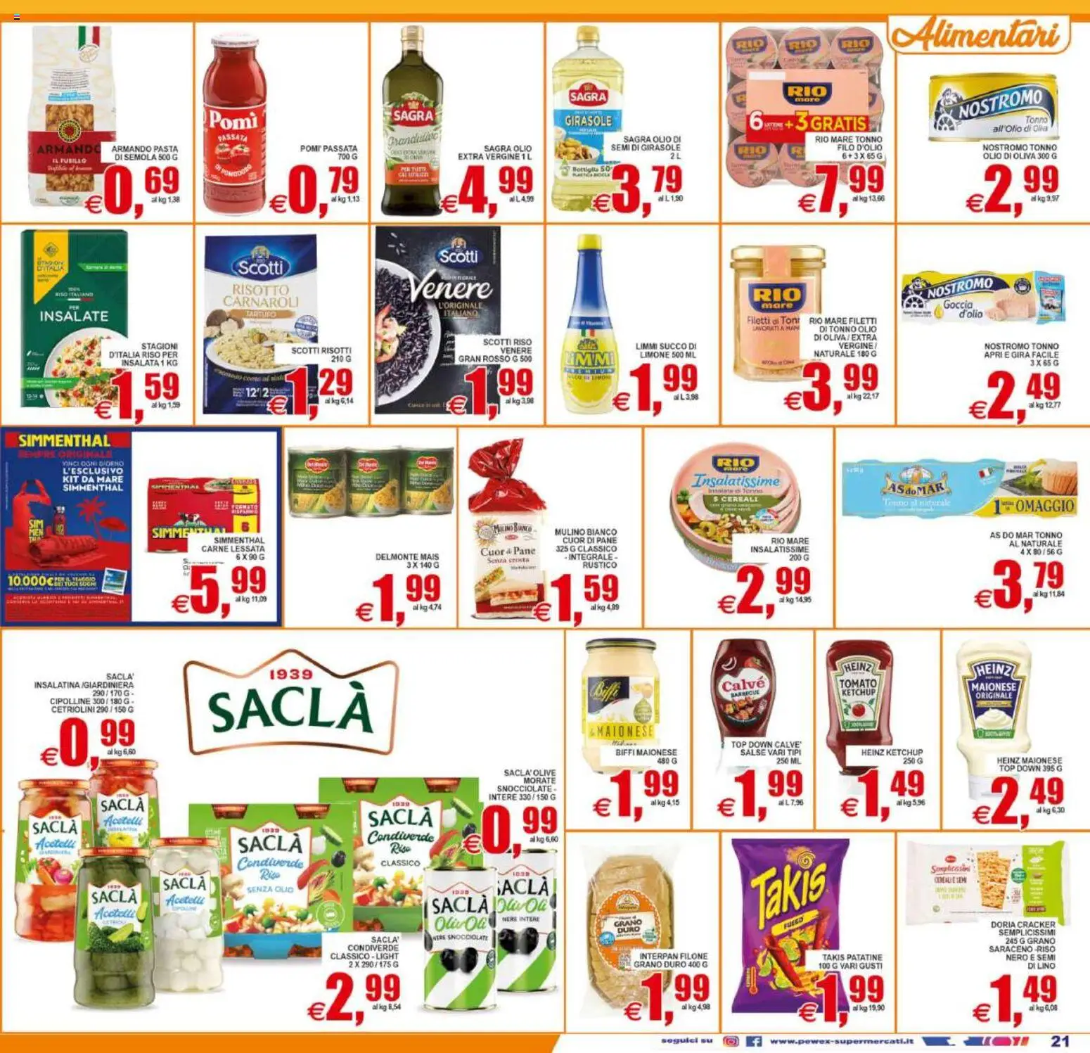 Volantino Pewex del 31/07/2026 | Pagina: 21 | Prodotti: Succo, Maionese, Olive, Olio di Oliva