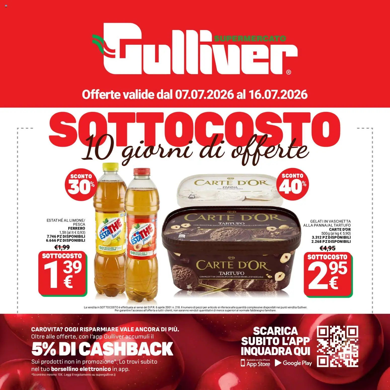 Volantino Gulliver del 07/07/2026 | Pagina: 1