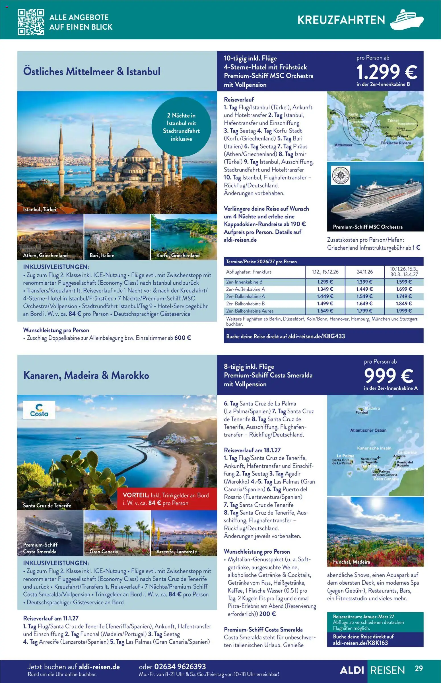 Aldi Reisen  Reisemagazin – gültig ab 01.10.2026 | Seite: 29