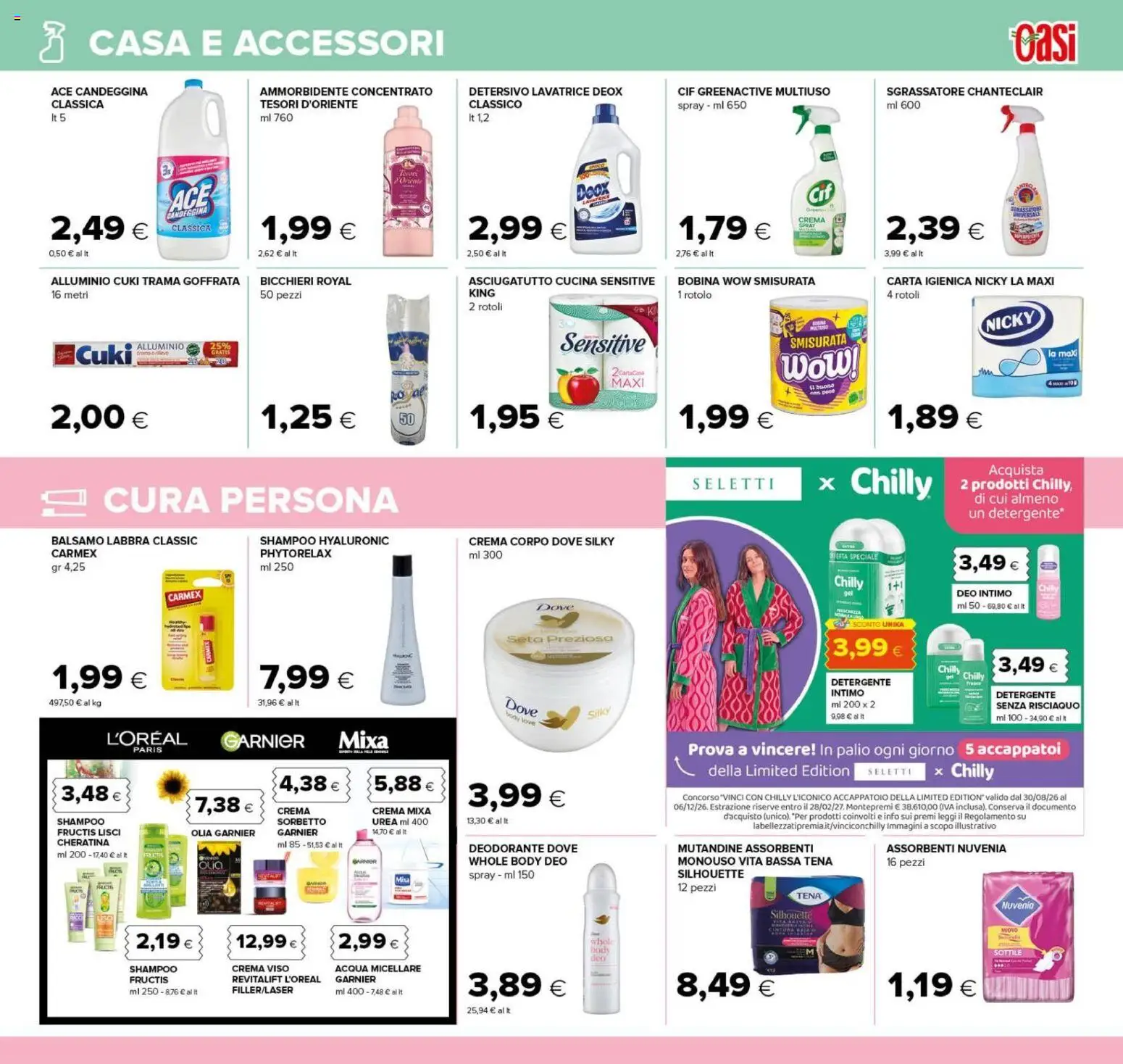 Volantino Oasi del 25/09/2026 | Pagina: 19 | Prodotti: Balsamo, Crema, Deodorante, Sgrassatore