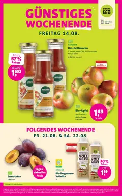 Denns BioMarkt Angebote ab 12.08.2026 gültig | Seite: 4 | Produkte: Vollmilch, Milch